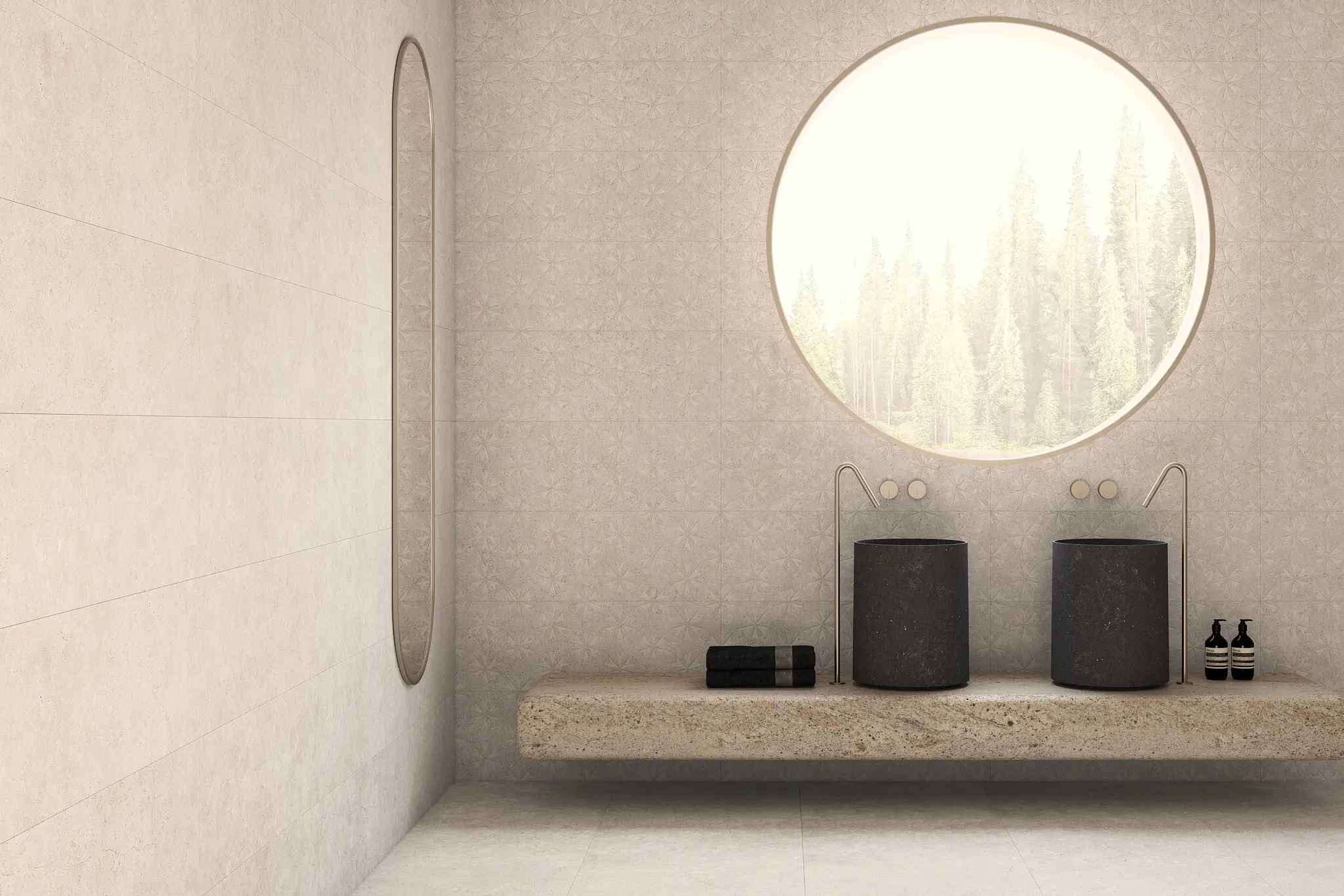 Nark Beige 12x36 Matte Ceramic Wall Tile