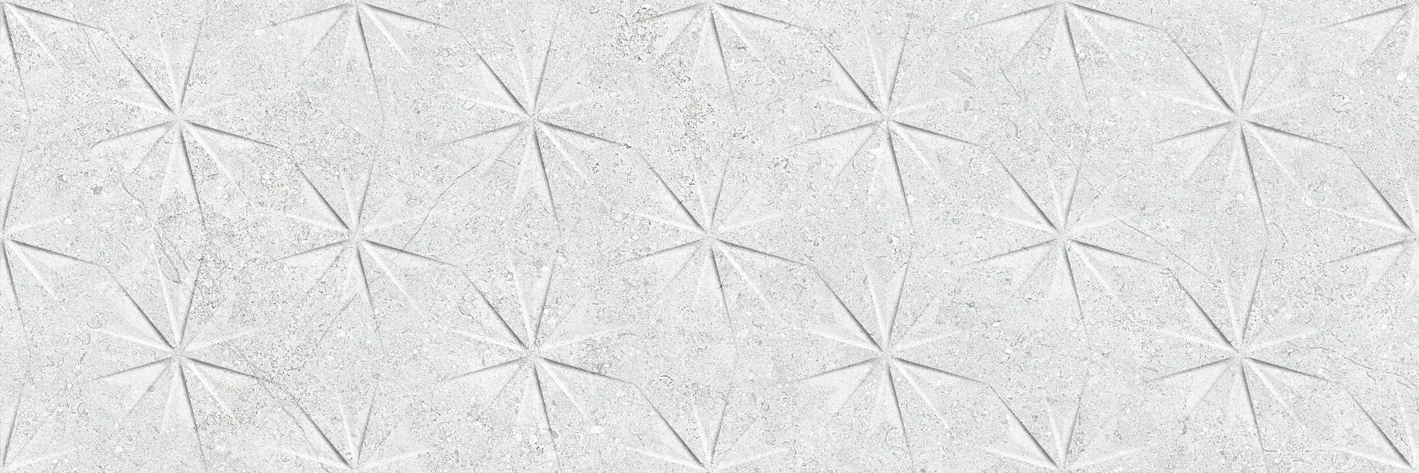 Nark White 12x36 Matte Ceramic Structure 1 Wall Tile