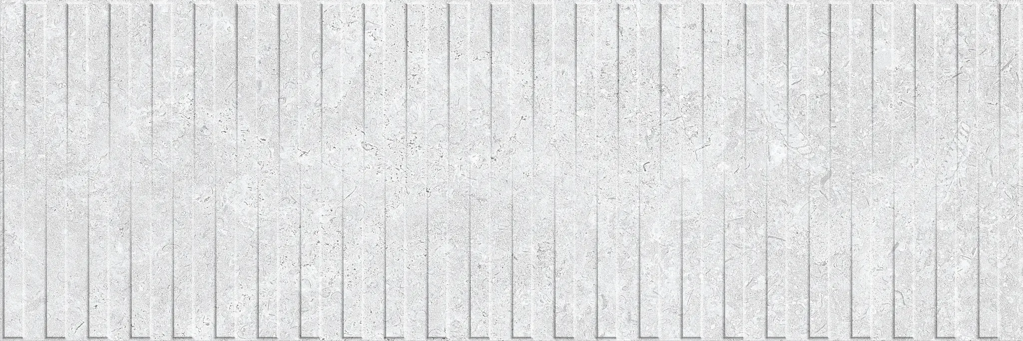 Nark White 12x36 Matte Ceramic Structure 2 Wall Tile