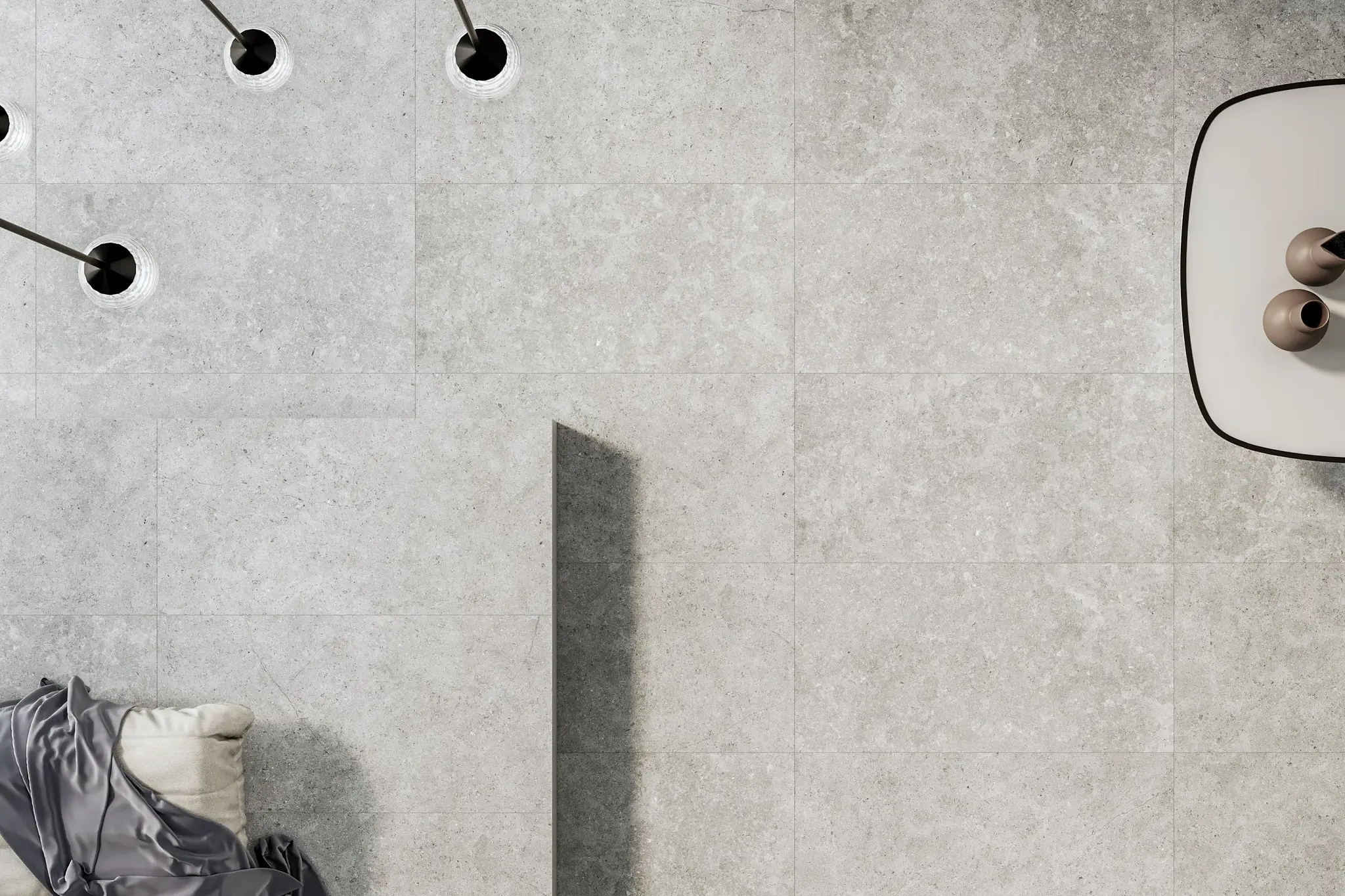 Nark White 12x36 Matte Ceramic Structure 2 Wall Tile