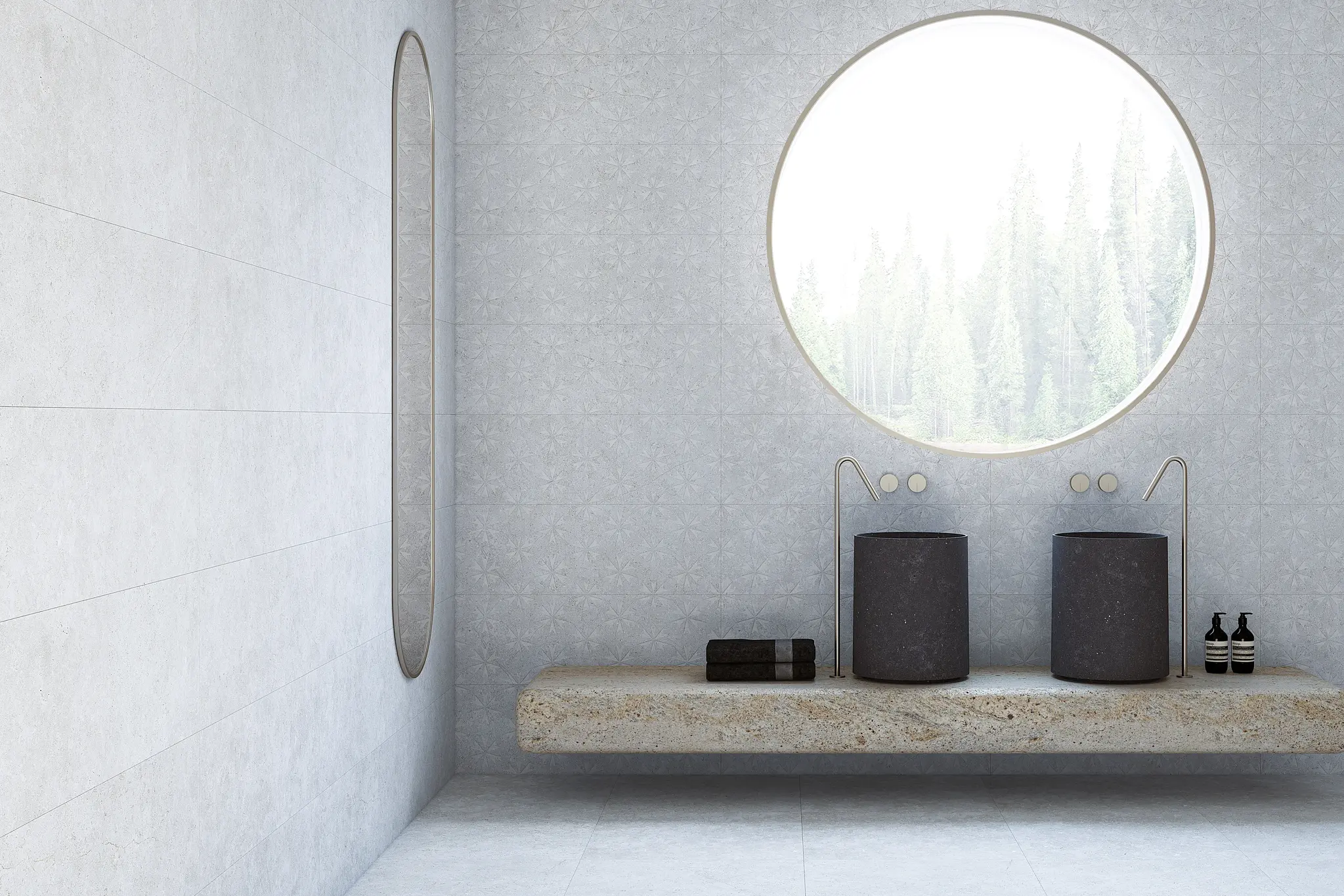 Nark White 12x36 Matte Ceramic Wall Tile