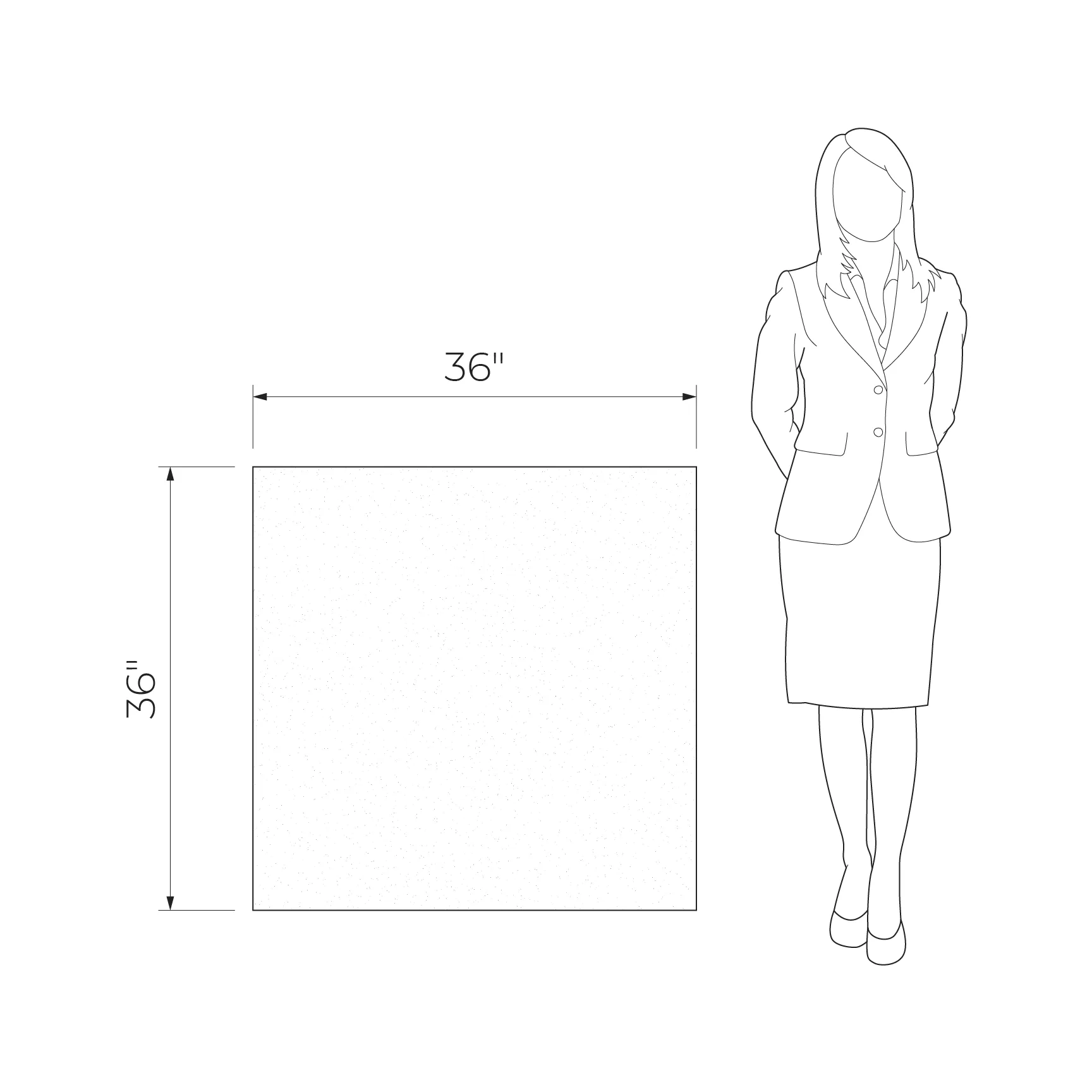 Nark White 36x36 Matte Porcelain Tile