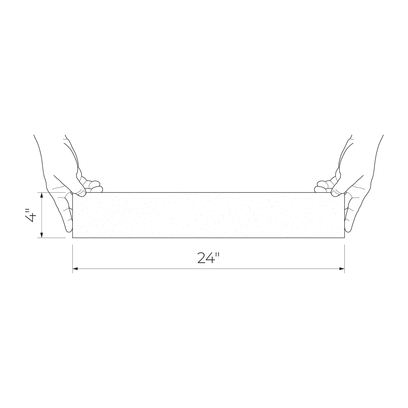 Obsydian grey Wall strip