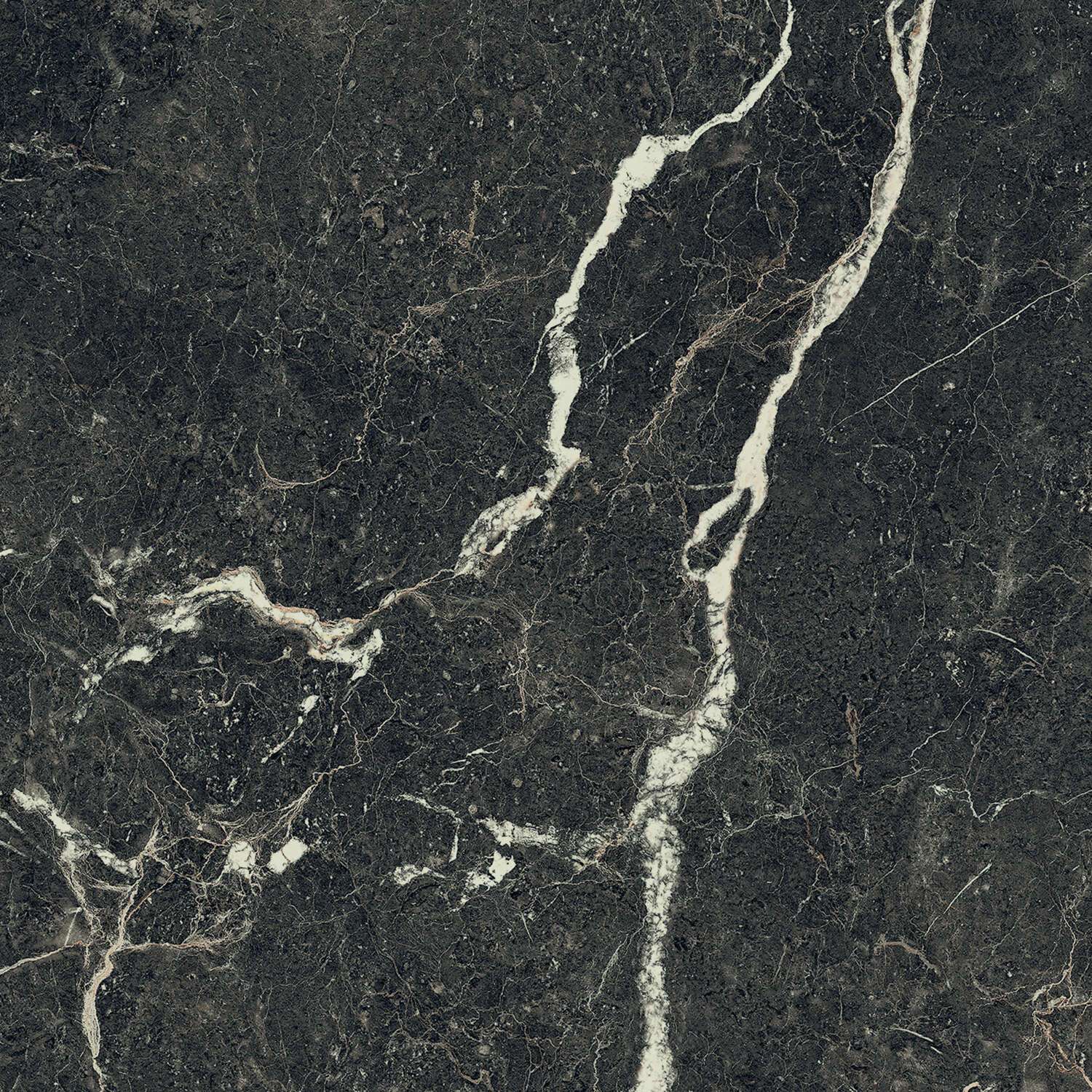 Pietra Convessa Sample - Pietra Convessa Black 24x24 Matt - 3D Tech Structure Porcelain Tile