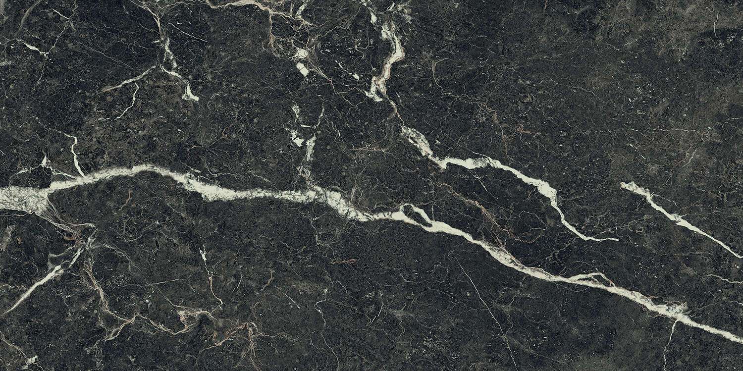 Pietra Convessa Sample - Pietra Convessa Black 24x48 Matt - 3D Tech Structure Porcelain Tile