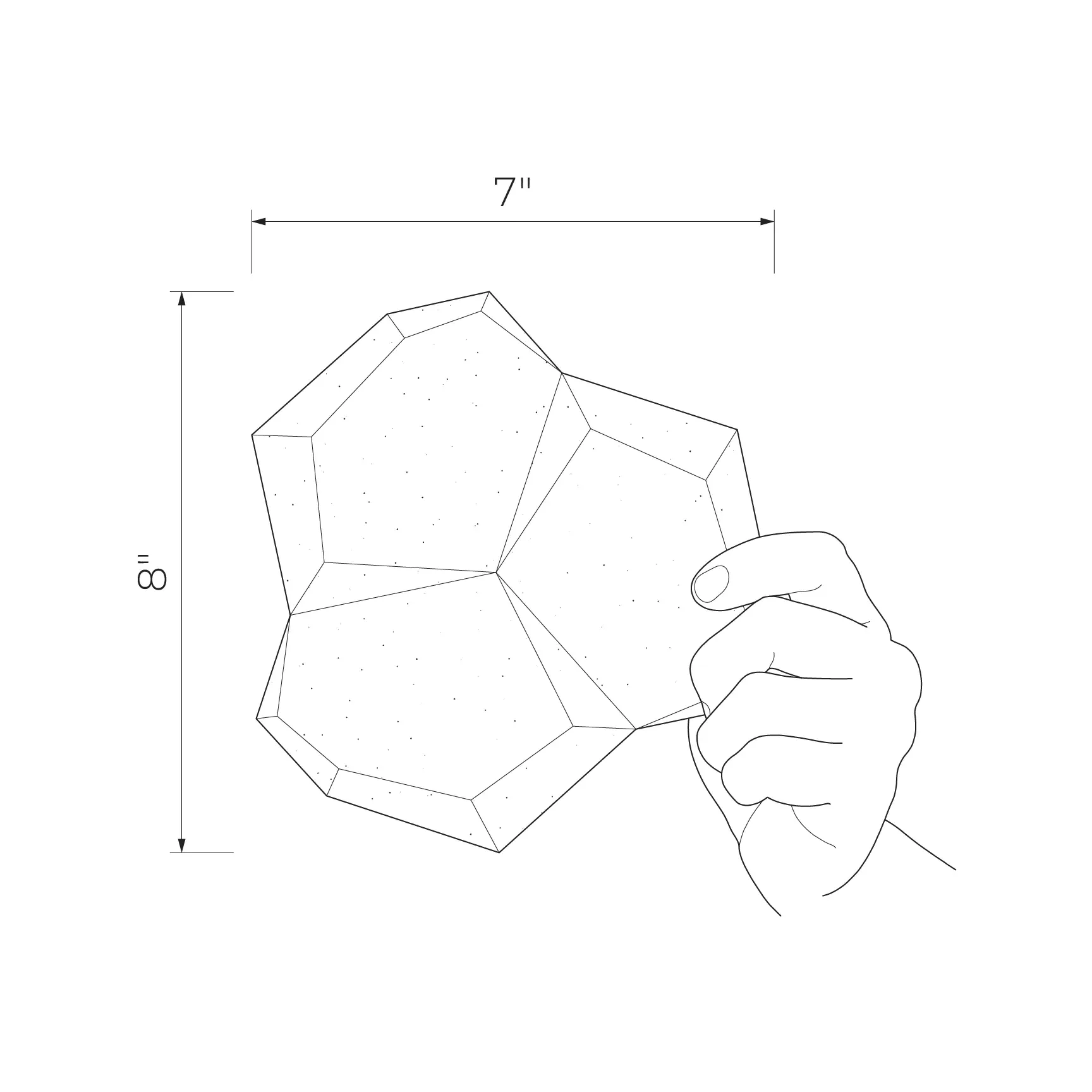Sabaudia White 8x7 Semi-Matte Wall Mosaic