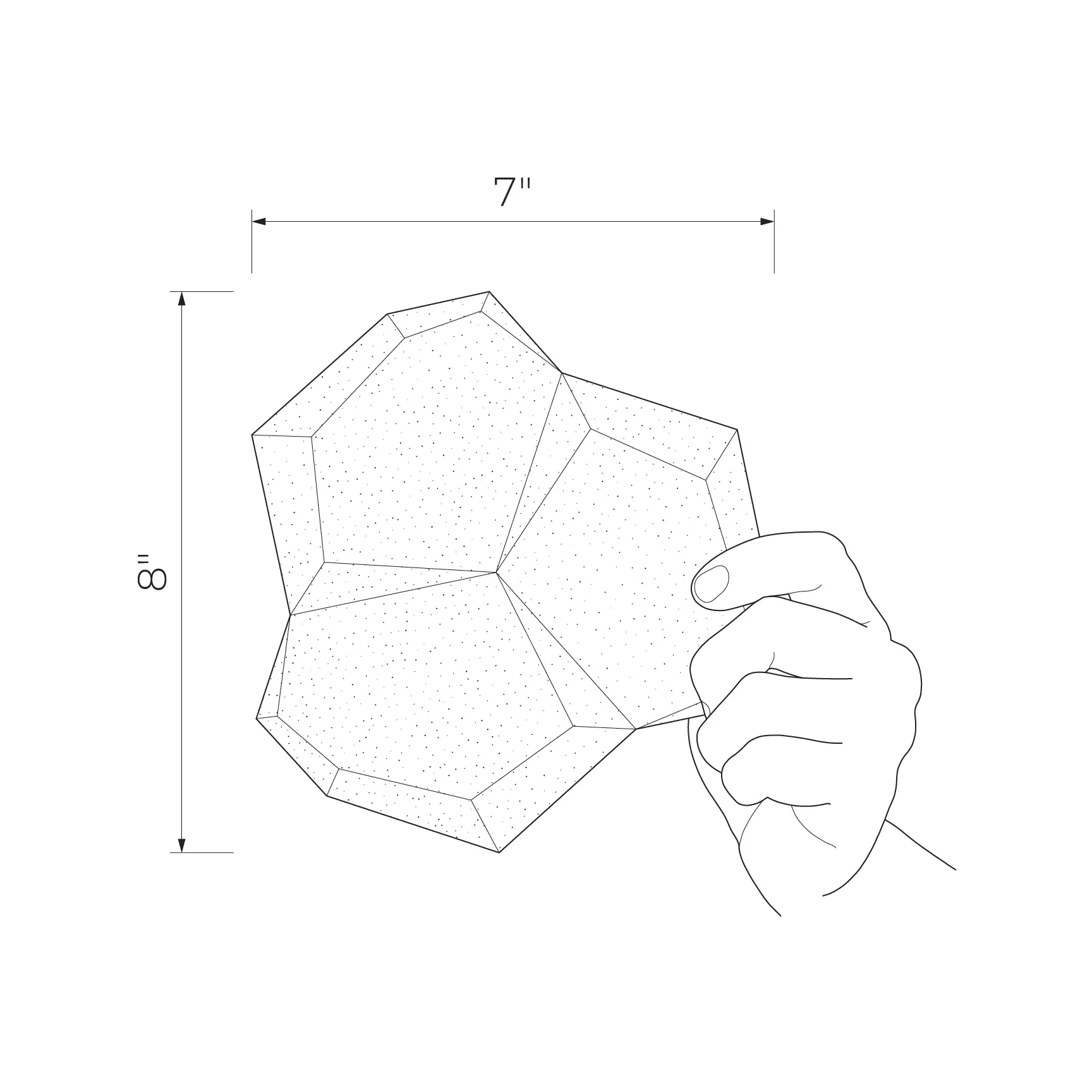 Sabaudia White 8x7 Semi-Matte Wall Mosaic