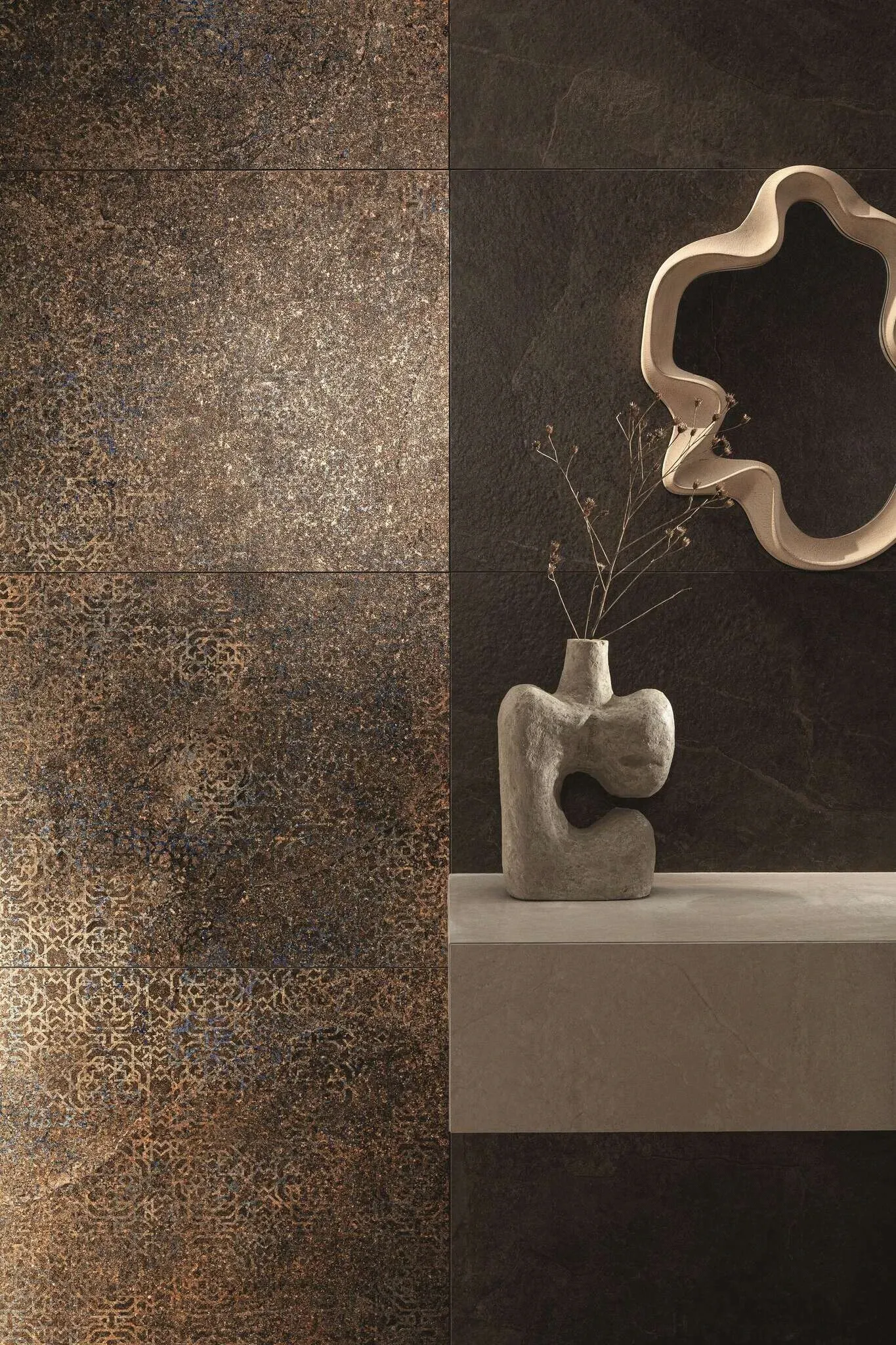 Grand Cave Brown Sample - Grand Cave Brown 24x24 Matte Stone Look Porcelain Tile