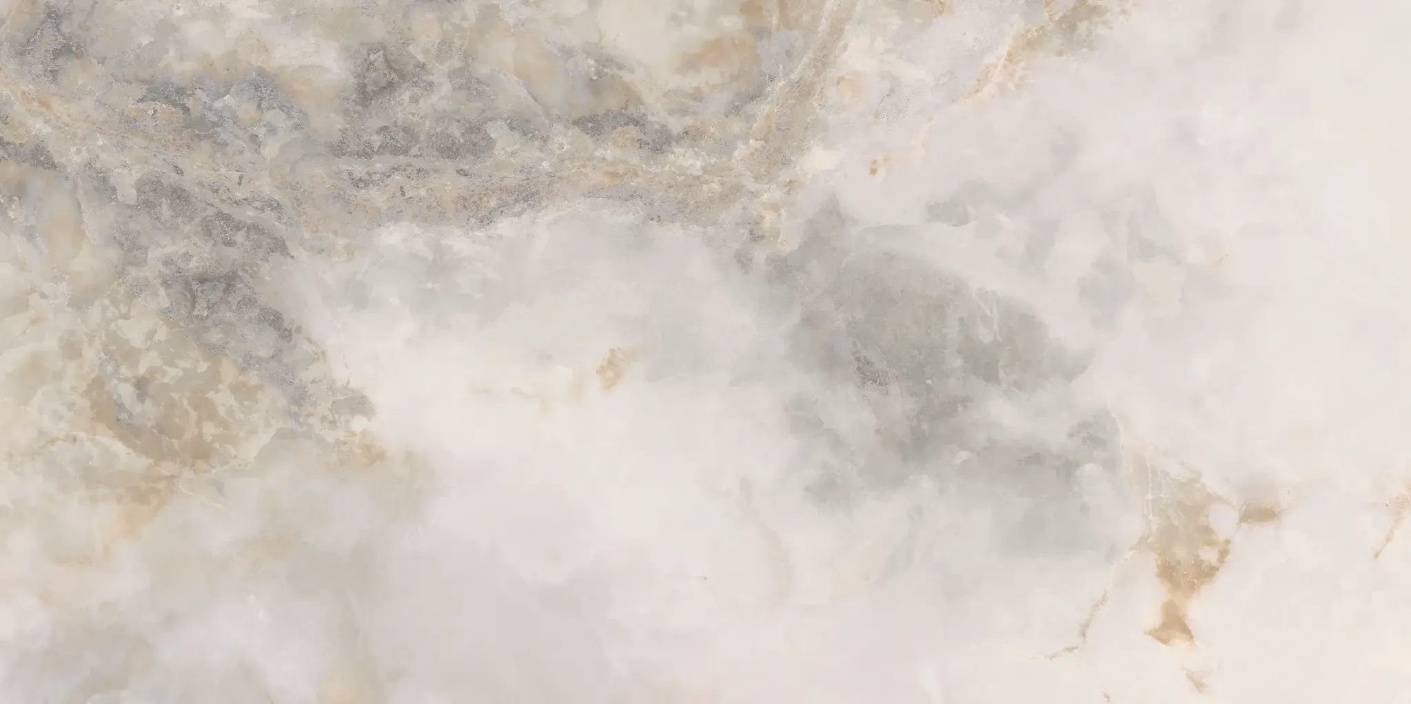 Onice Bianco Sample - Onice Bianco 24x48 Polished Porcelain Tile