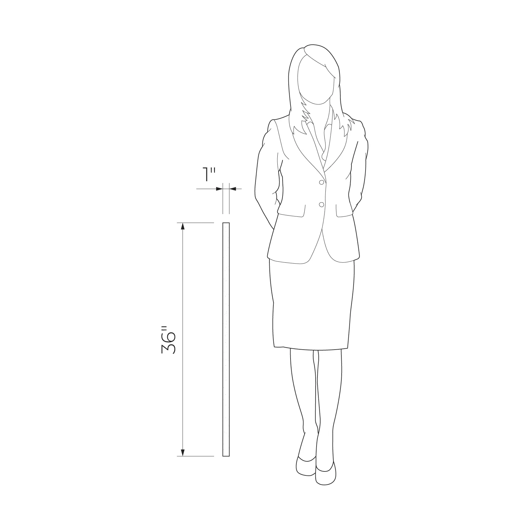 Product is available in different collections Sample - Steel 25 1x36 Wall Strip Polished Chrome