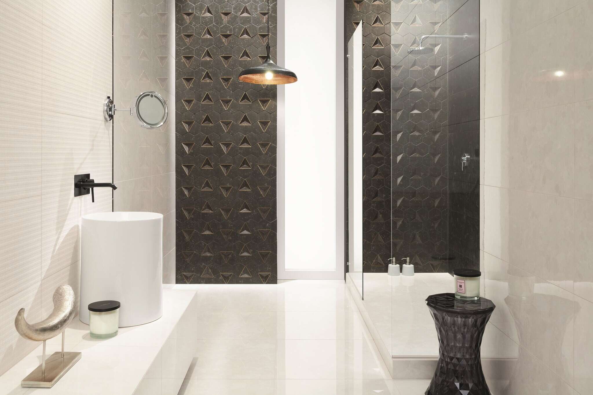 Product is available in different collections Sample - Steel Black 1x36 Wall Strip Polished Black