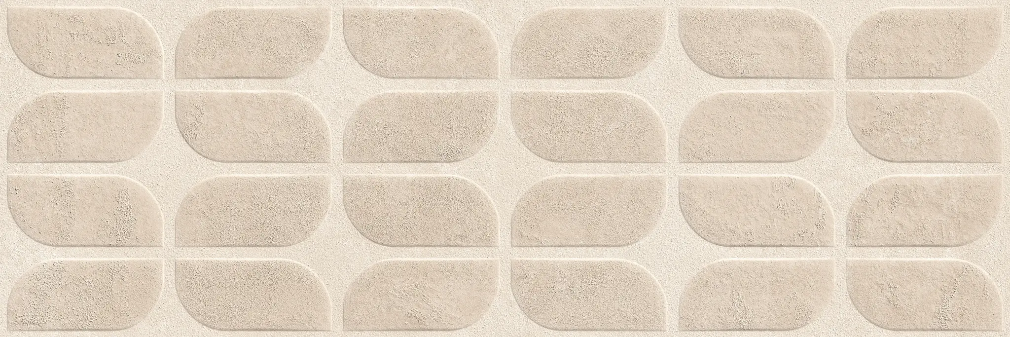 Sancio Beige 12x36 Matte Concrete Look Ceramic Structure 1 Wall Tile