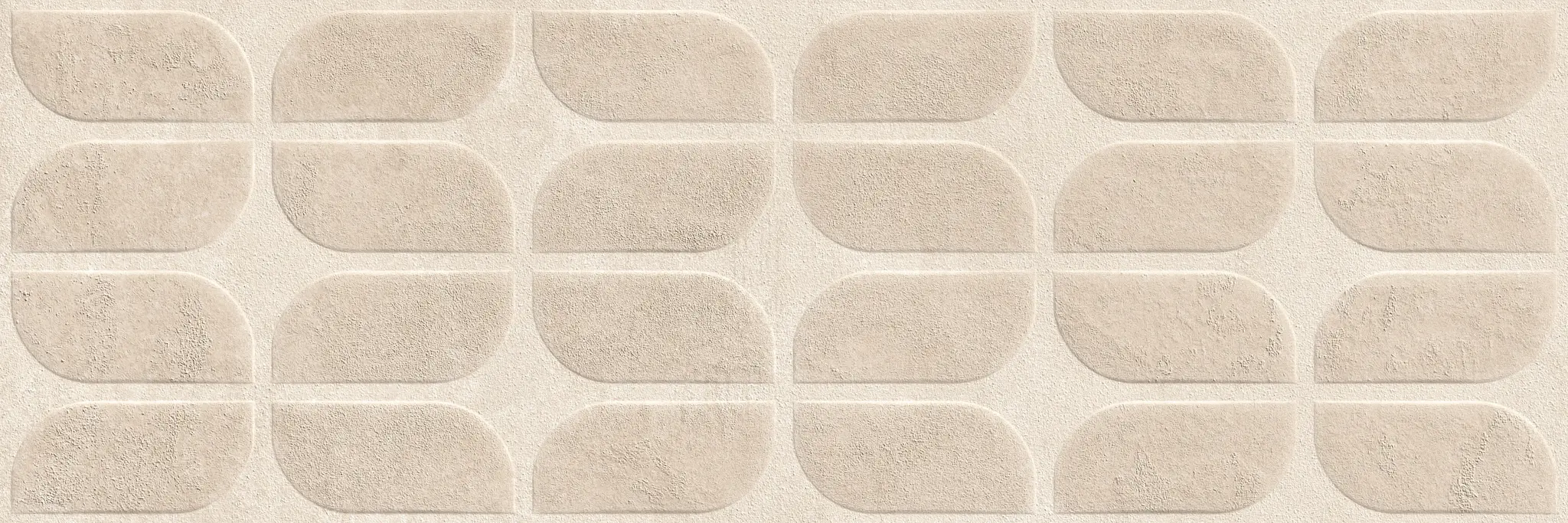 Sancio Beige 12x36 Matte Concrete Look Ceramic Structure 1 Wall Tile