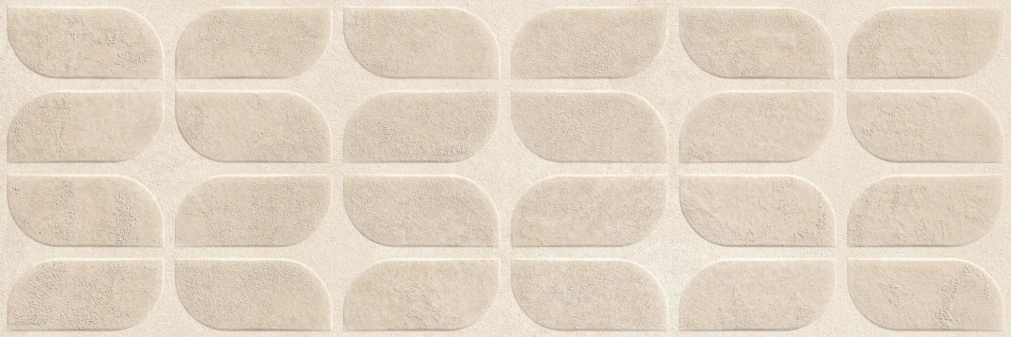 Sancio Beige 12x36 Matte Concrete Look Ceramic Structure 1 Wall Tile