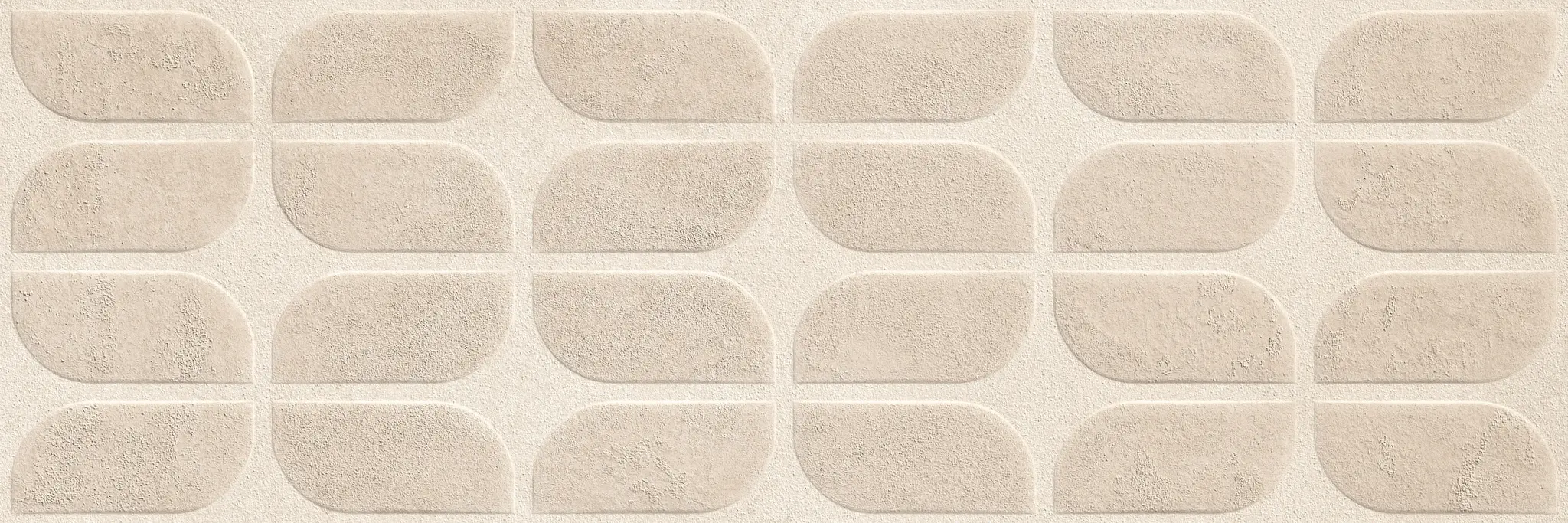 Sancio Beige 12x36 Matte Concrete Look Ceramic Structure 1 Wall Tile