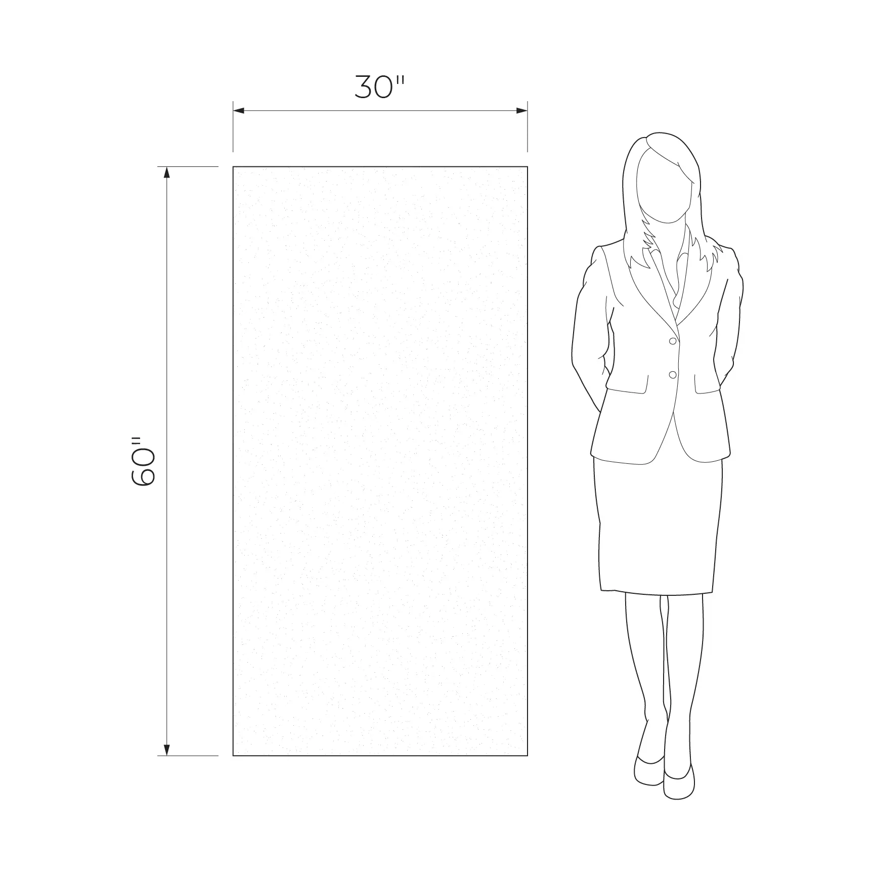 Sancio Navy 30x60 Matte Concrete Look Porcelain Tile