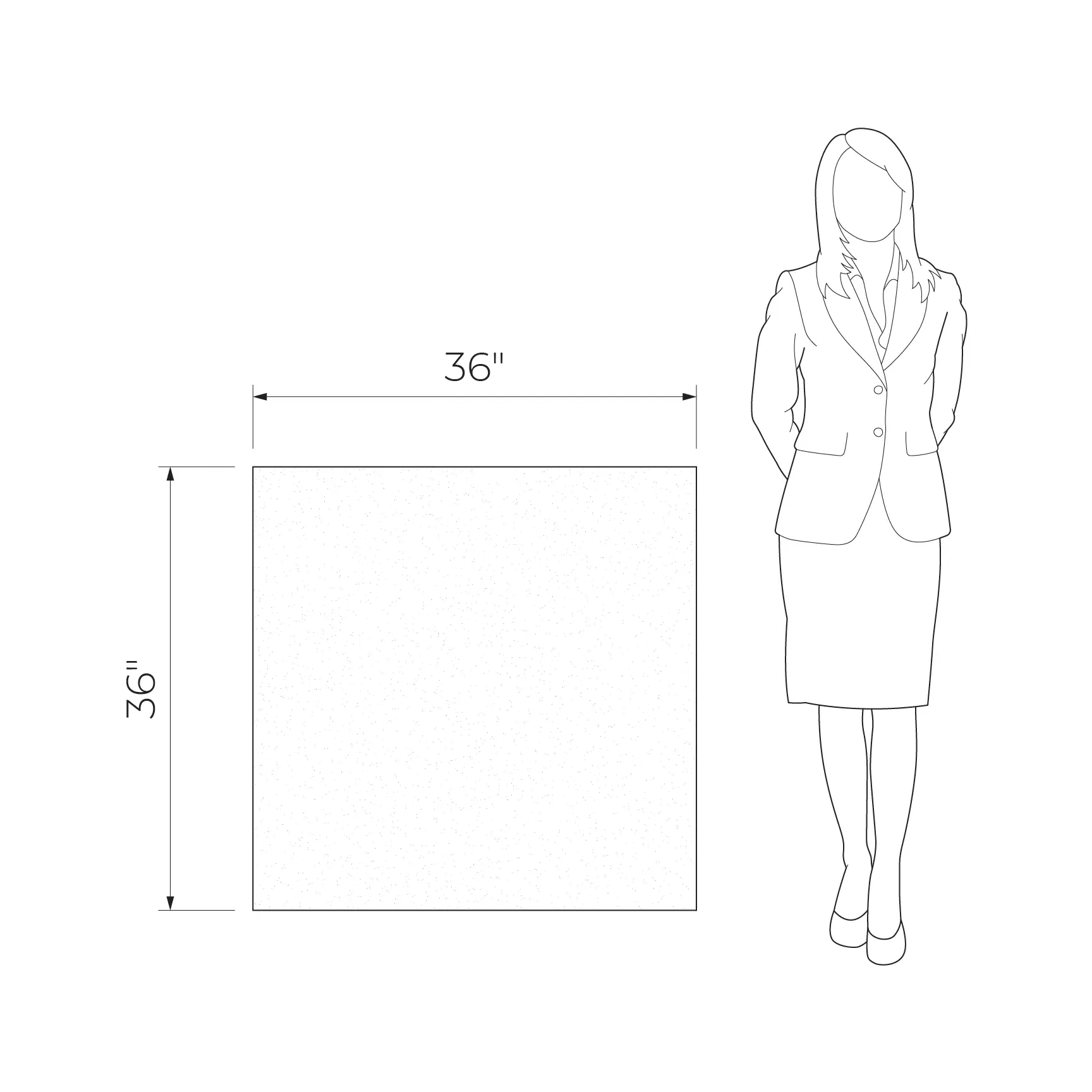 Sancio Navy 36x36 Matte Concrete Look Porcelain Tile