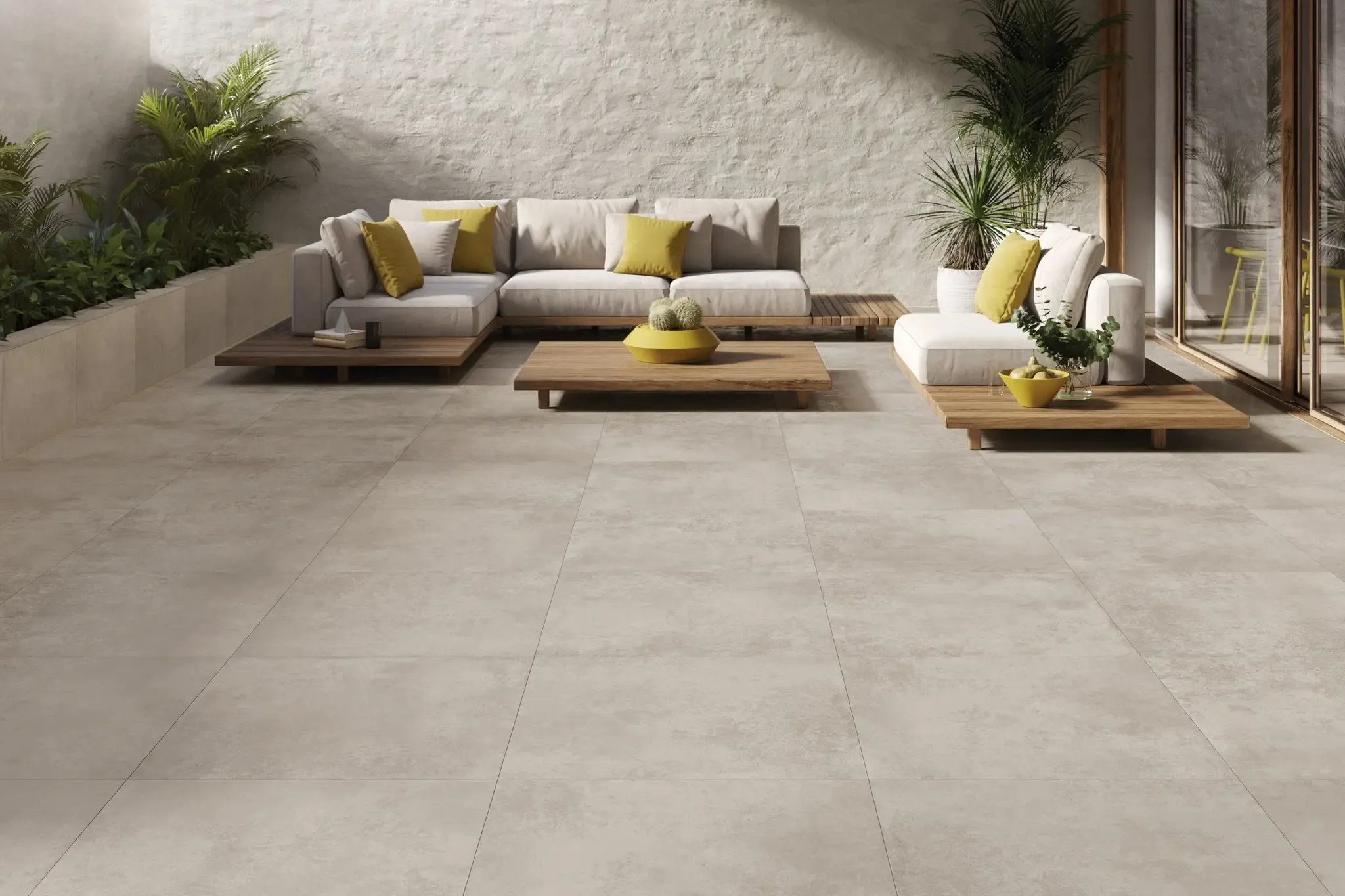 Sancio Sand 24x24 Matte Concrete Look Porcelain Tile