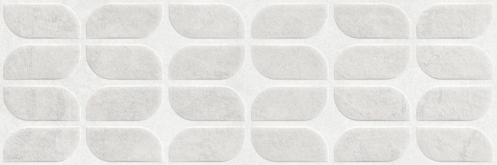 Sancio White 12x36 Matte Concrete Look Ceramic Structure 1 Wall Tile