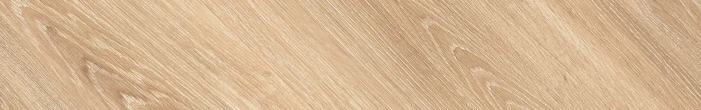 Slant Wood Beige 8x48 Matte Structure Porcelain Tile showing horizontal wood grain texture and natural beige tones close-up.