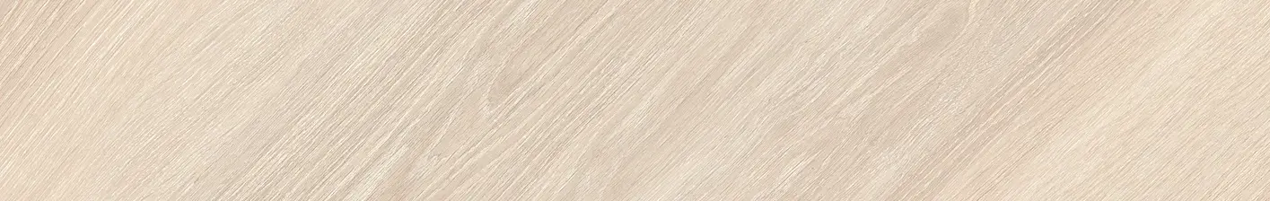 Slant Wood Ivory 8x48 Matte Structure Porcelain Tile - close-up showing light wood grain texture and matte finish.