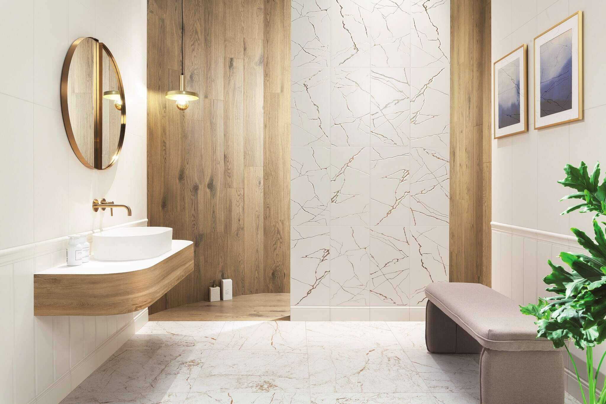 Sophi Oro White 24x24 Matte Porcelain Tile