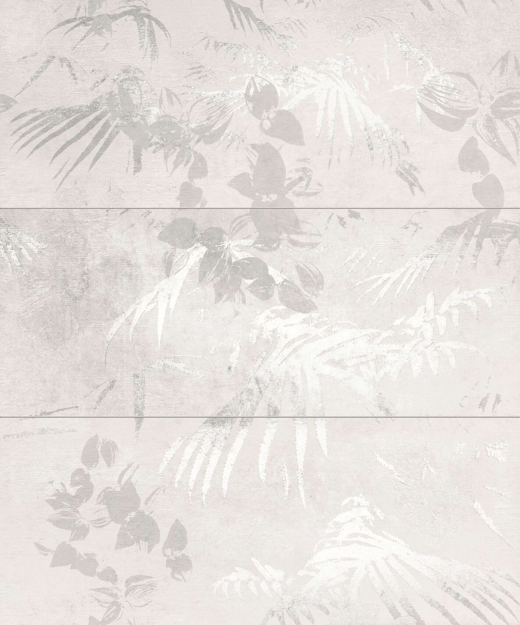 Tasmania Gray 30x36 Matte 3-Elements Ceramic Wall Décor Tile (Set of 3 tiles, 12x30 each)