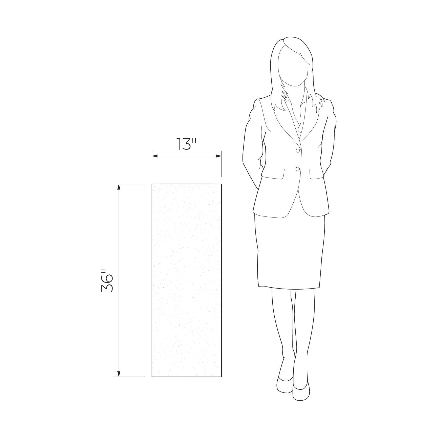 Timeless black STR Wall tile