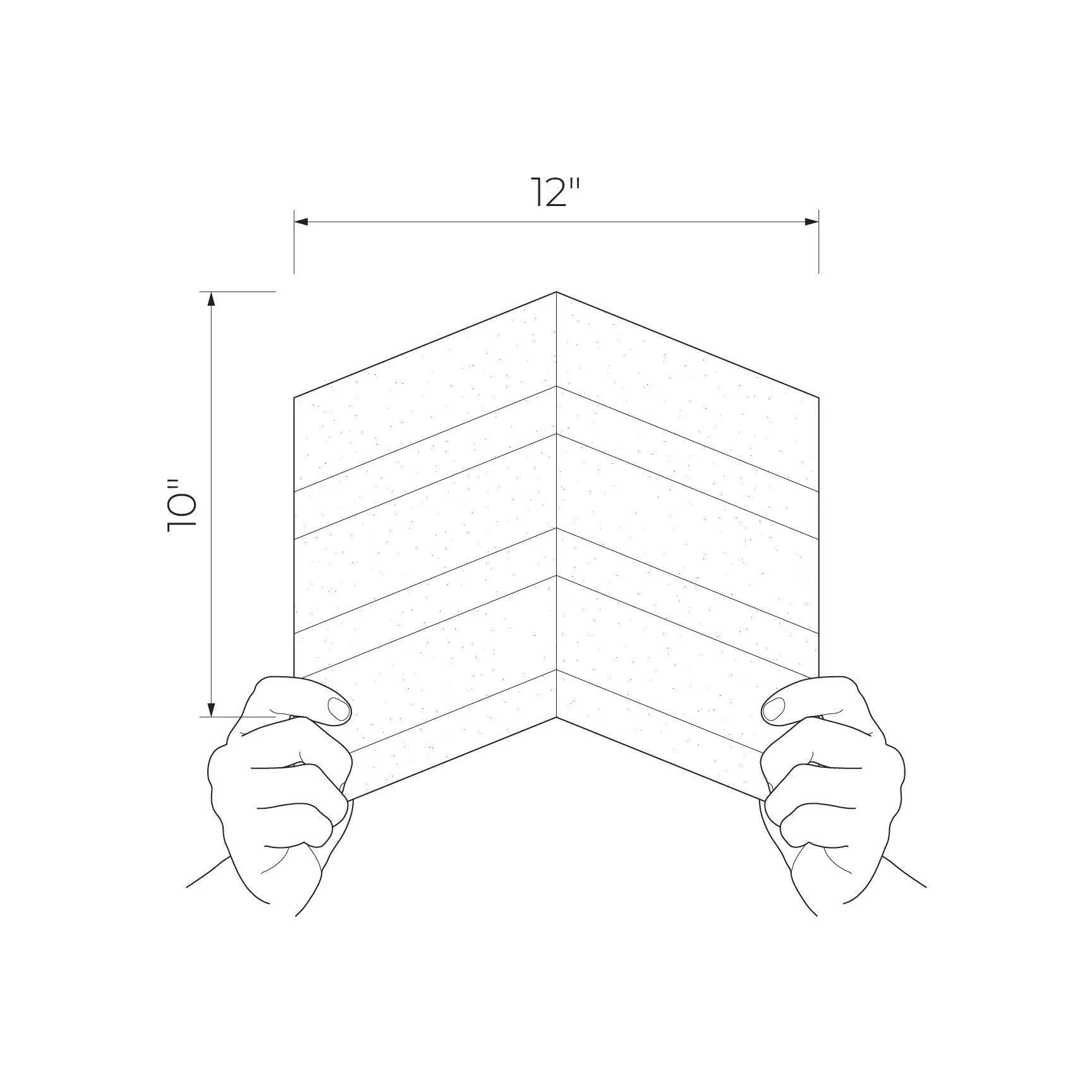 Torano Anthrazite 10x12 Matte Wood Porcelain Mosaic