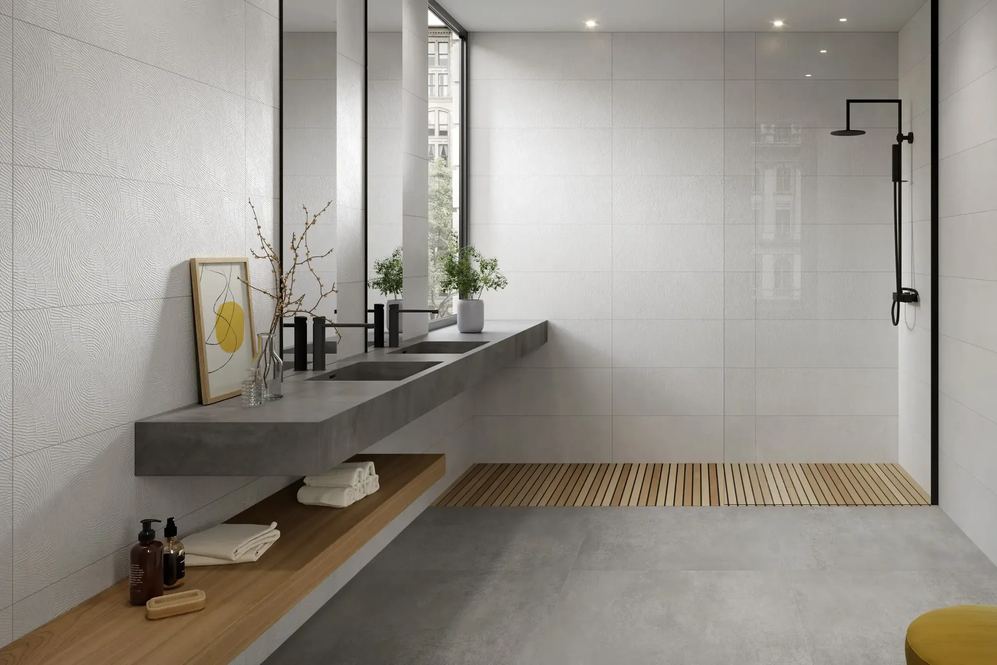 Torino White 12x36 Matte Ceramic Wall Tile