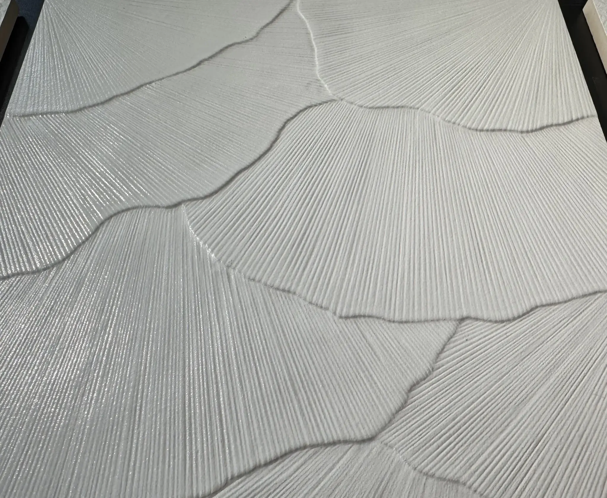 Torino White 12x36 Semi-Matte Ceramic Structure Wall Tile - Element 2