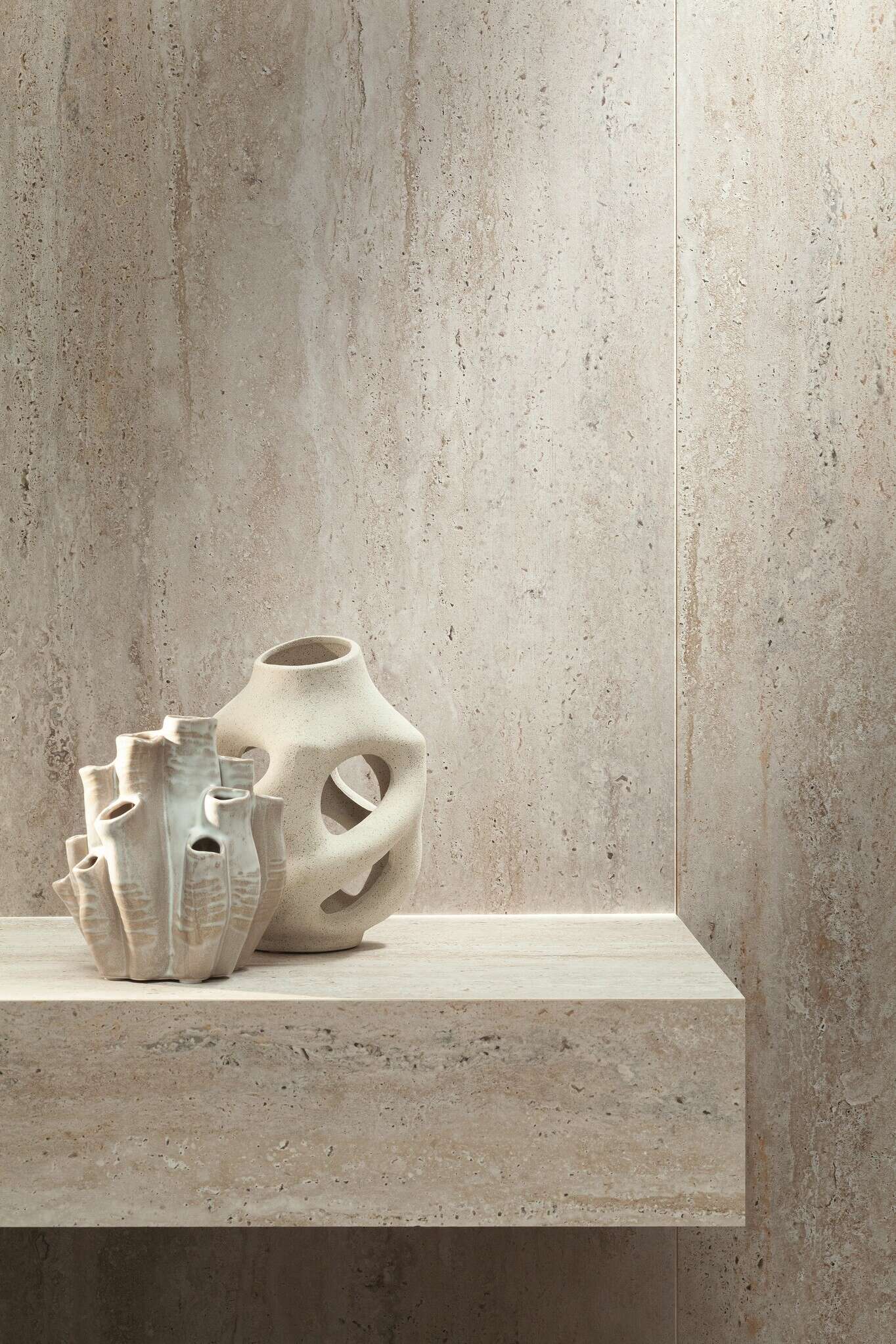 Travertino Beige 24x48 Matte Travertine Look Porcelain Tile