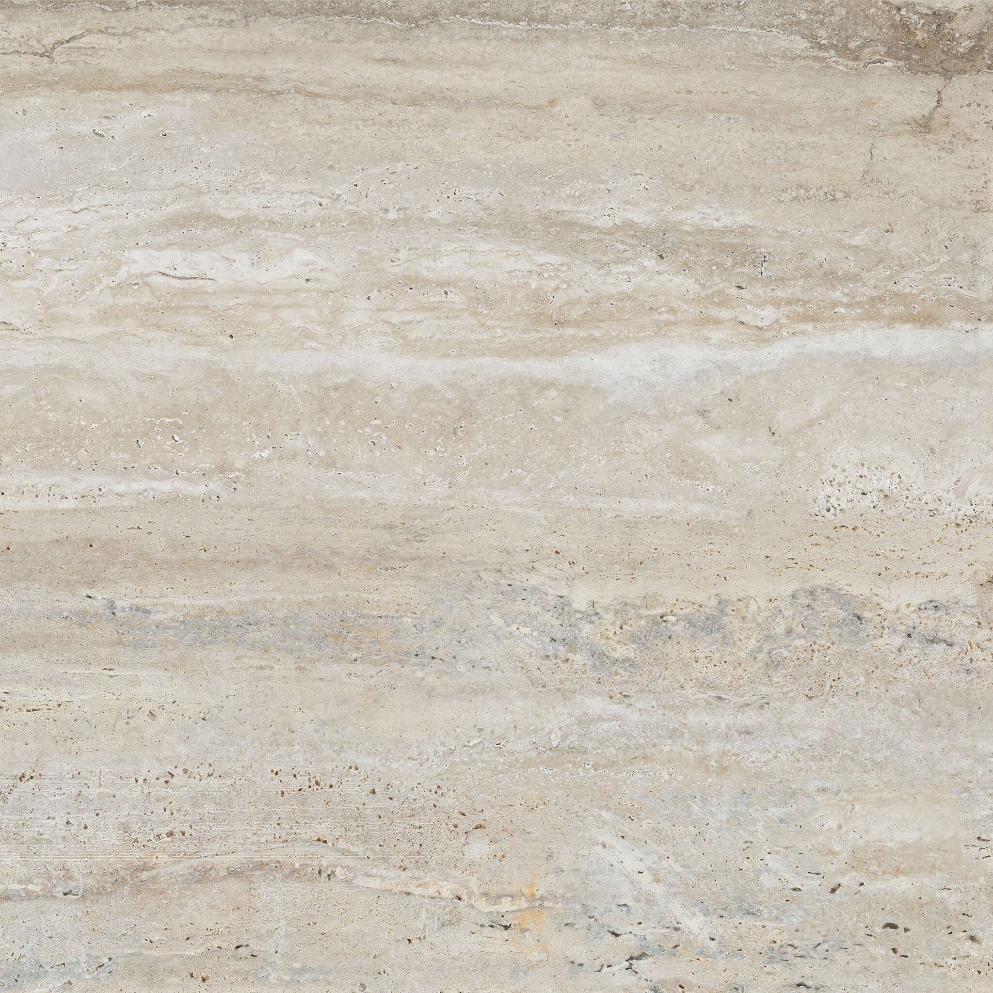 Travertino Beige 32x32 Matte Travertine Look Porcelain Tile