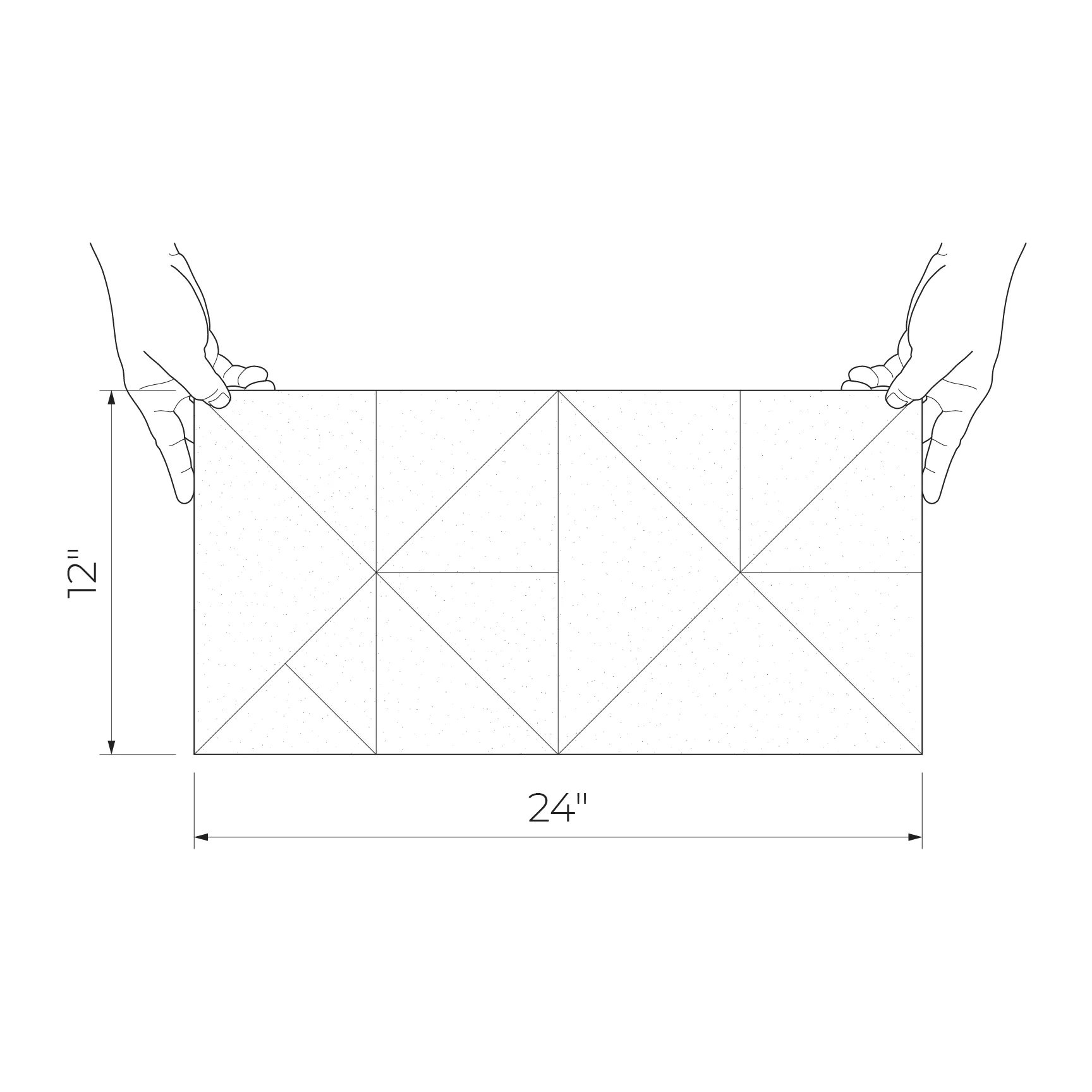 Velvetia Wood Geo 12x24 Matte/Glossy Ceramic Décor Wall Tile