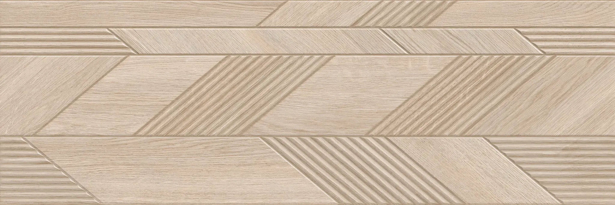Venawood Almond 12x36 Matte Structure Ceramic Wall Tile - Element 2