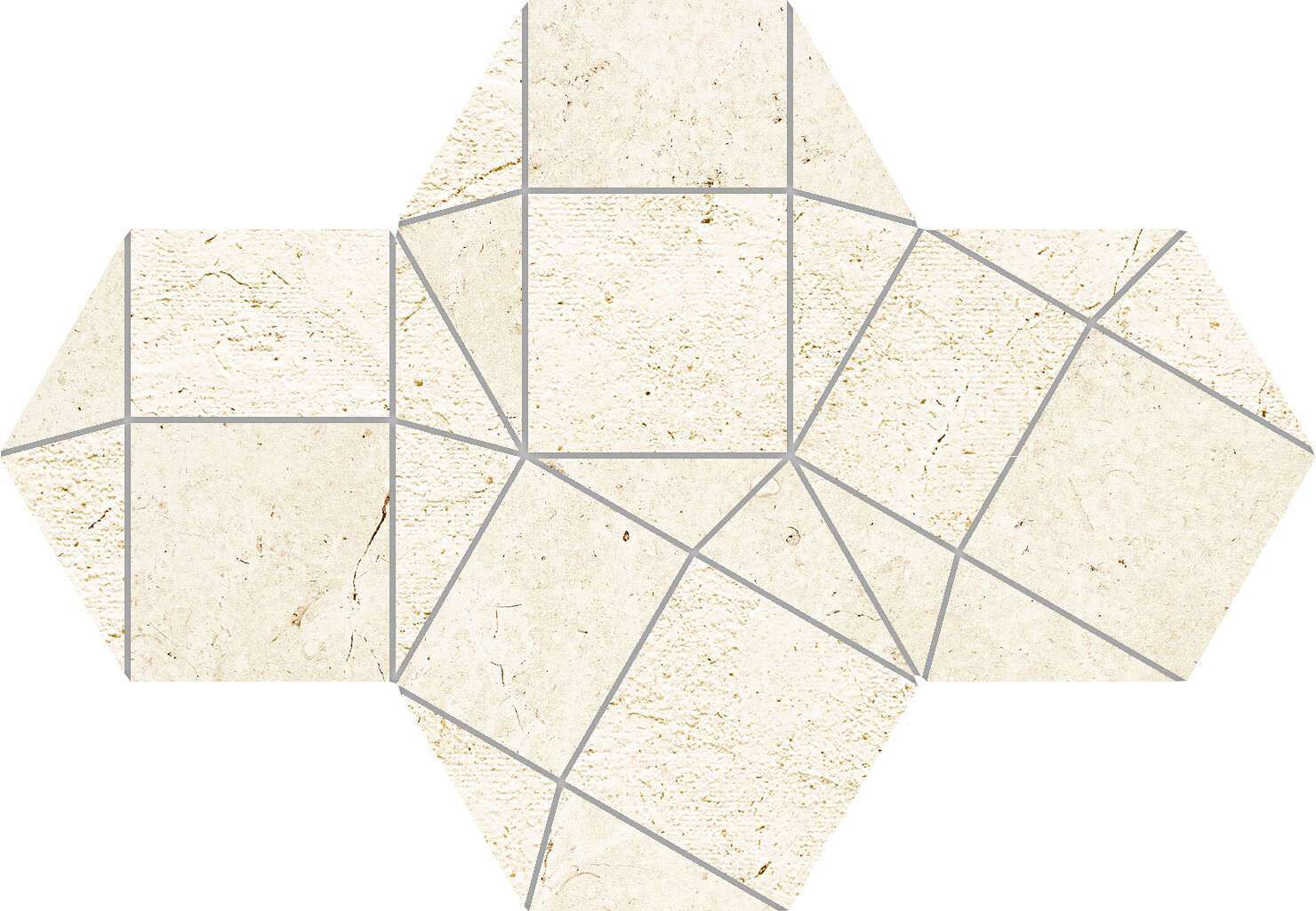 Ventura Sample - Ventura Ivory 8x12 Matte/Glimmer Ceramic Wall Mosaics