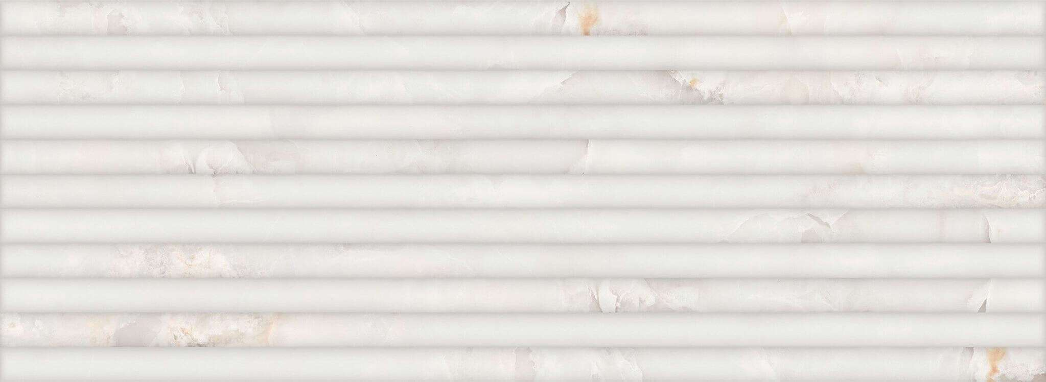 Vero Geo Sample - Vero Geo White 13x36 Glossy Structure Ceramic Wall Tile