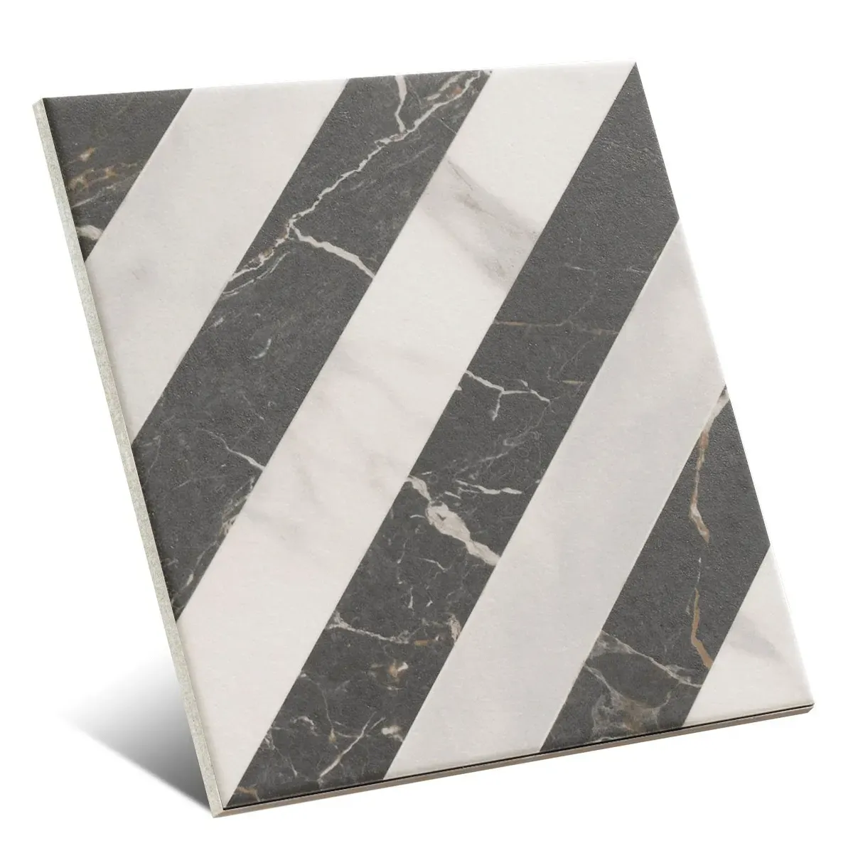 Versail Geo Versail Dark 8x8 Matte Porcelain Décor Tile 3