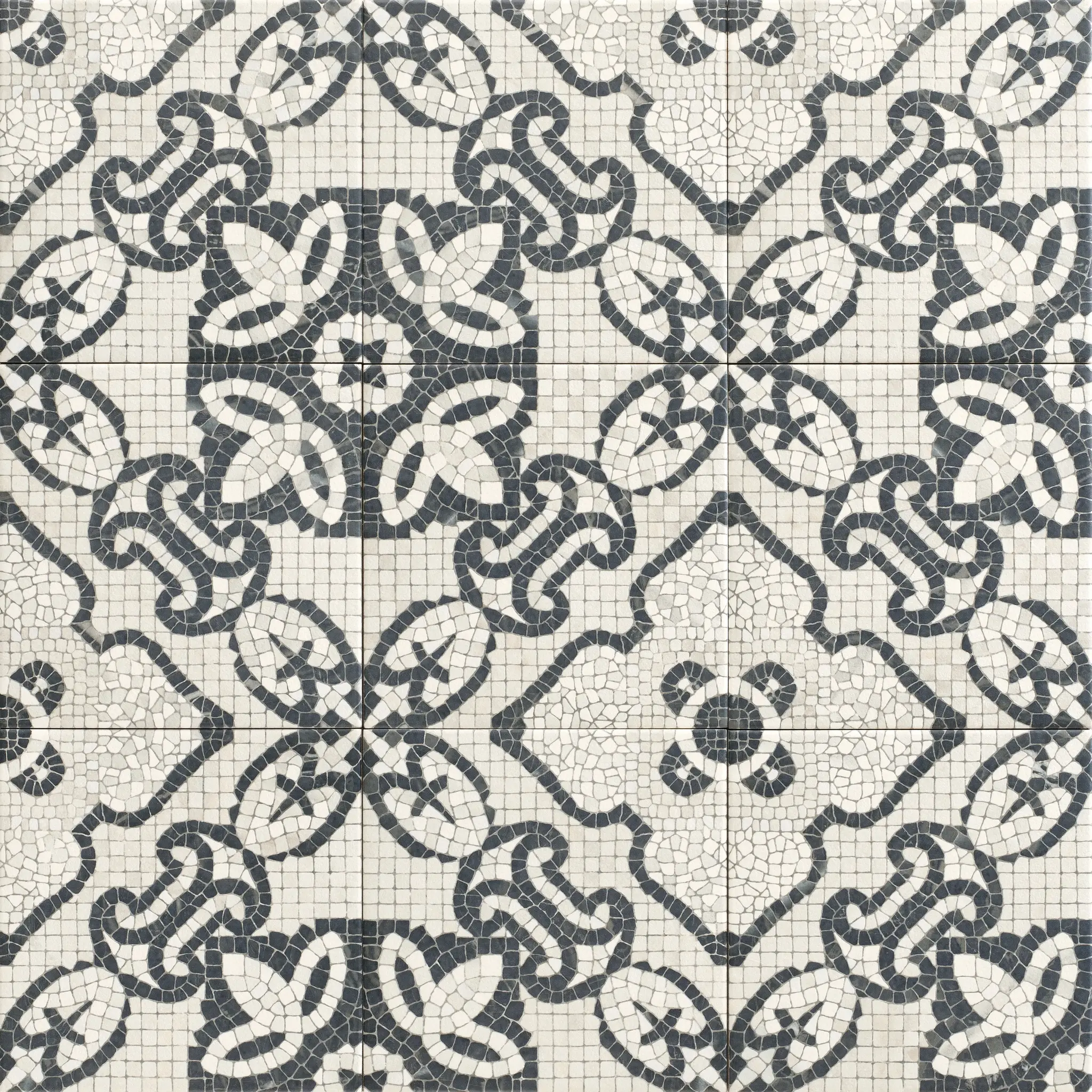 Versail Light Gray 8x8 Matte Porcelain Décor Tile 9