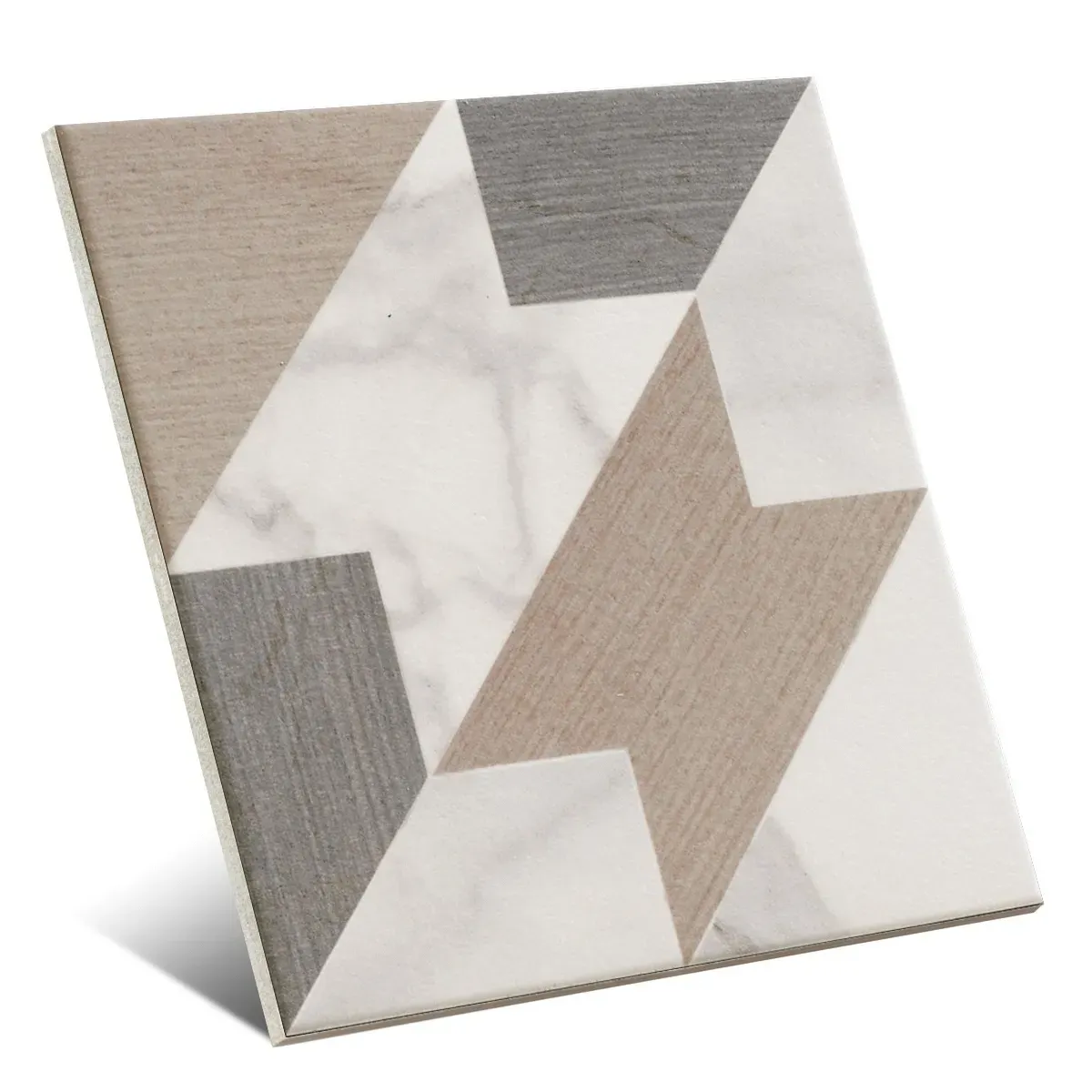 Versail Geo Versail Natural 8x8 Matte Porcelain Décor Tile 1