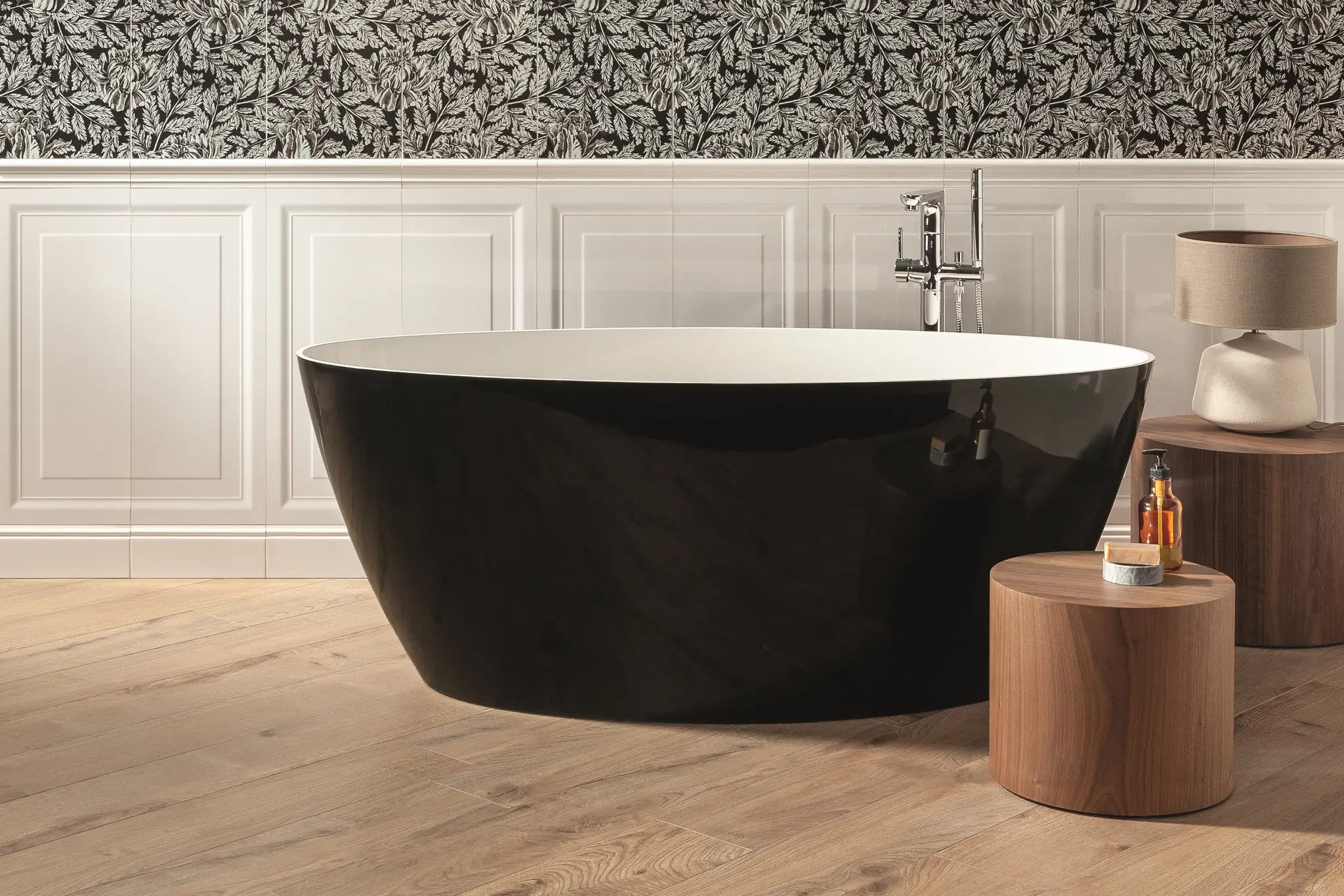 Wood Grain Red 9x60 Matte Wood Look Structure Porcelain Tile