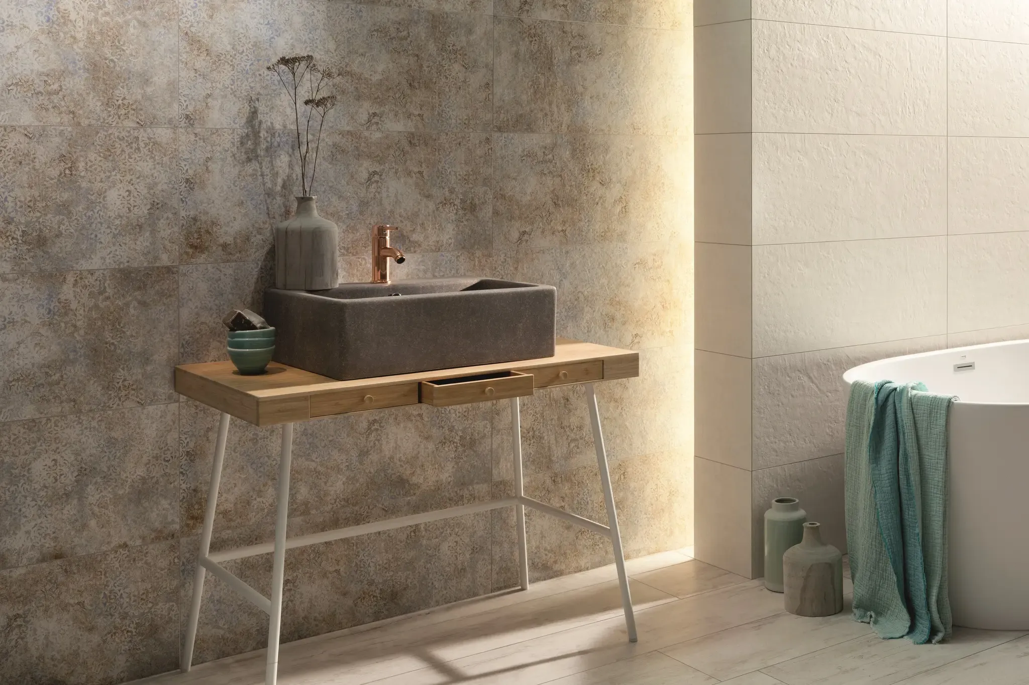 Wood Work White 9x60 Matte Wood Look Structure Porcelain Tile