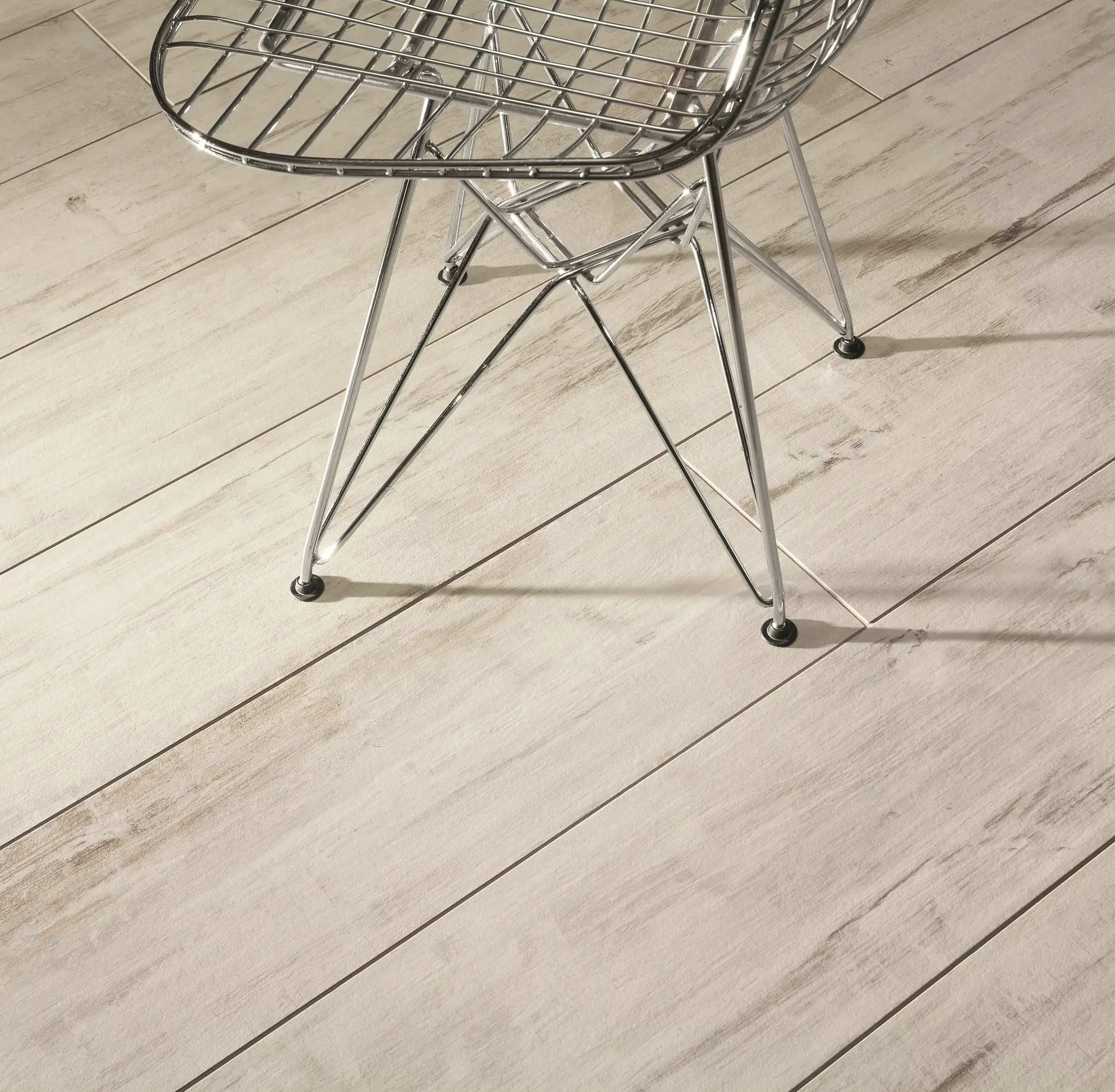 Wood Work White 9x60 Matte Wood Look Structure Porcelain Tile