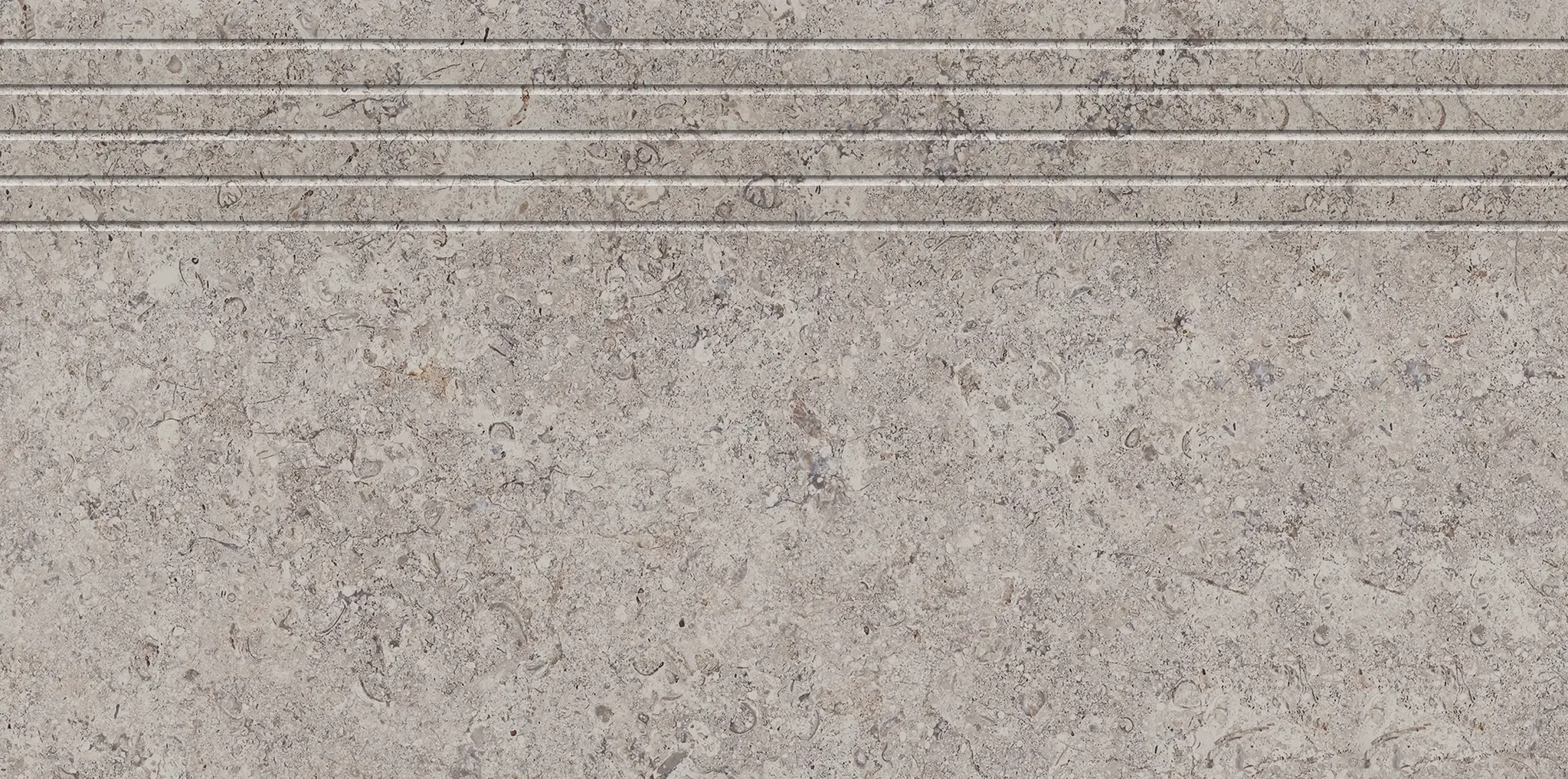 Zimba Beige 12x24 Matte Stone Look Structure Step Tread Porcelain Tile