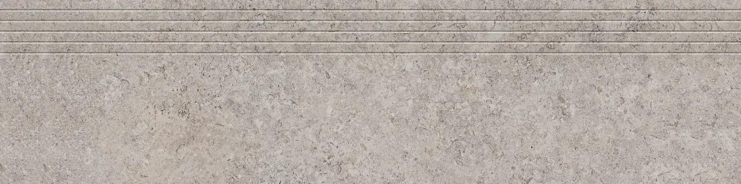 Zimba Beige Sample - Zimba Beige 12x48 Matte Stone Look Structure Step Tread Porcelain Tile