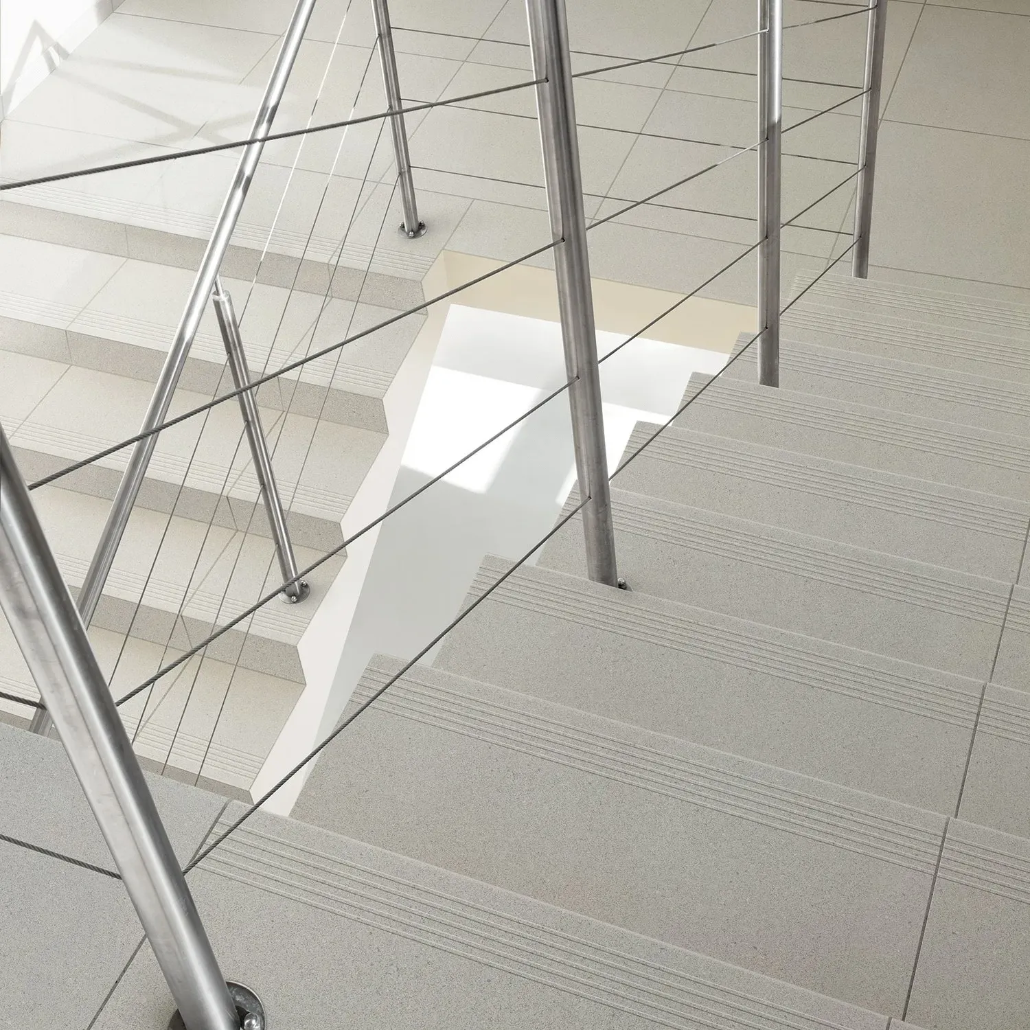 Zimba Beige 12x48 Matte Stone Look Structure Step Tread Porcelain Tile