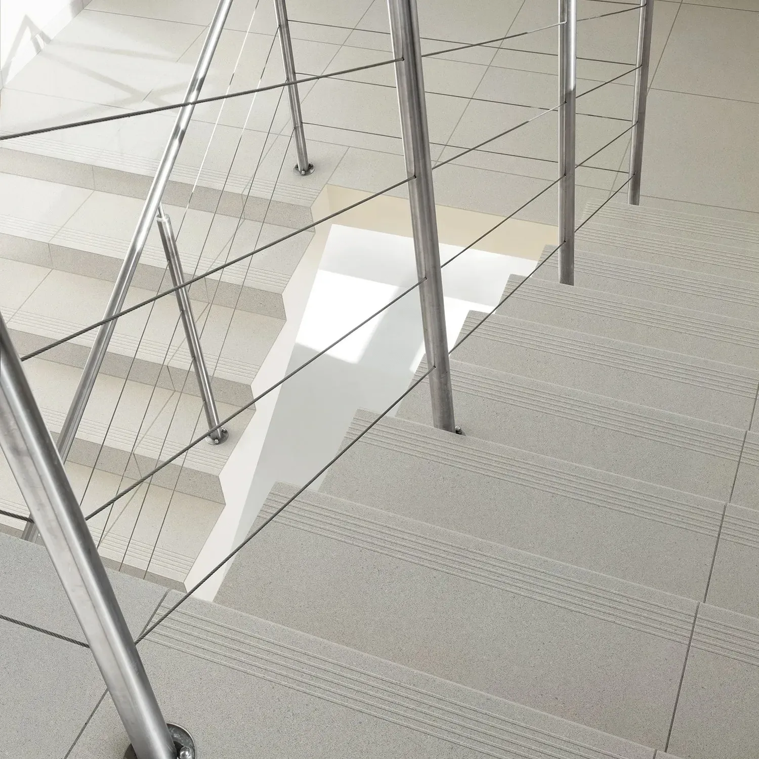 Zimba Gray 12x48 Matte Stone Look Structure Step Tread Porcelain Tile