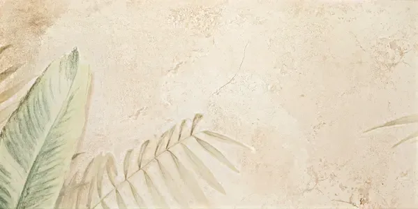 Alabaster Shine Leaves 24x48 Matte Porcelain Wall Décor Tile - Element B4