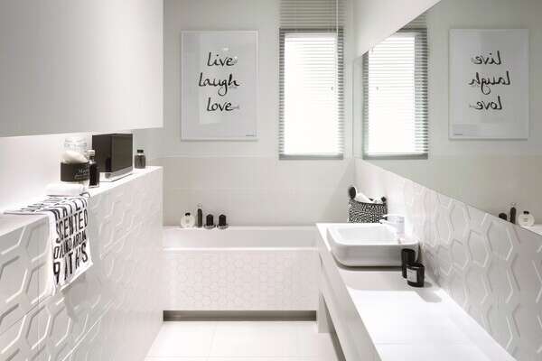 All in white White 12x24 Matte Ceramic Wall Tile