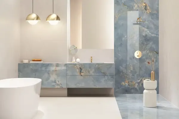 Aquamarine Blue 24x48 Polished Porcelain Tile